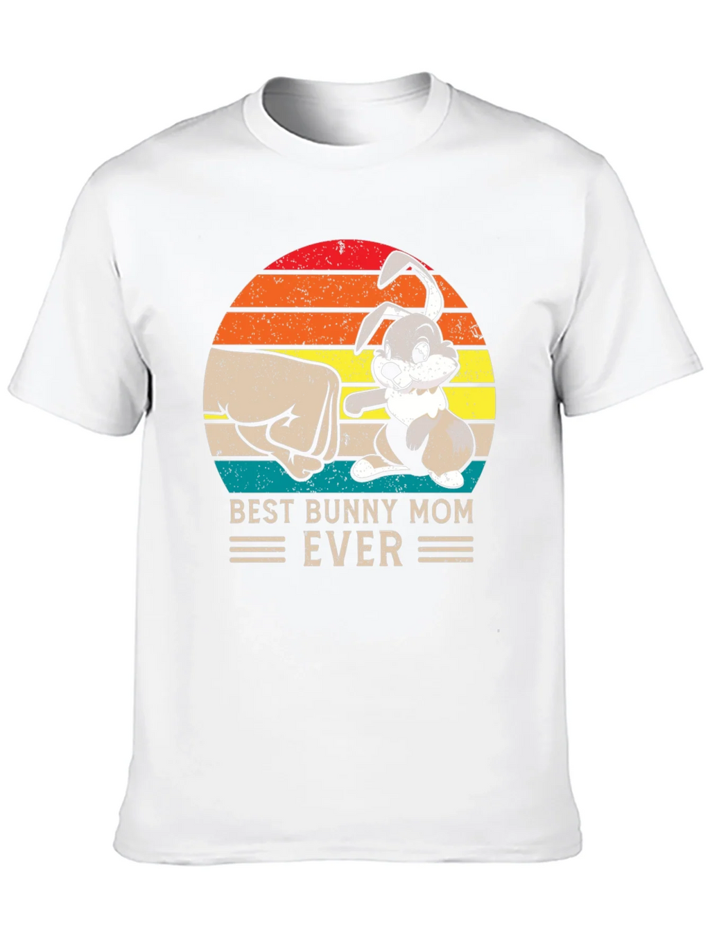 Best Bunny Mom Ever Black T-Shirt product image 5