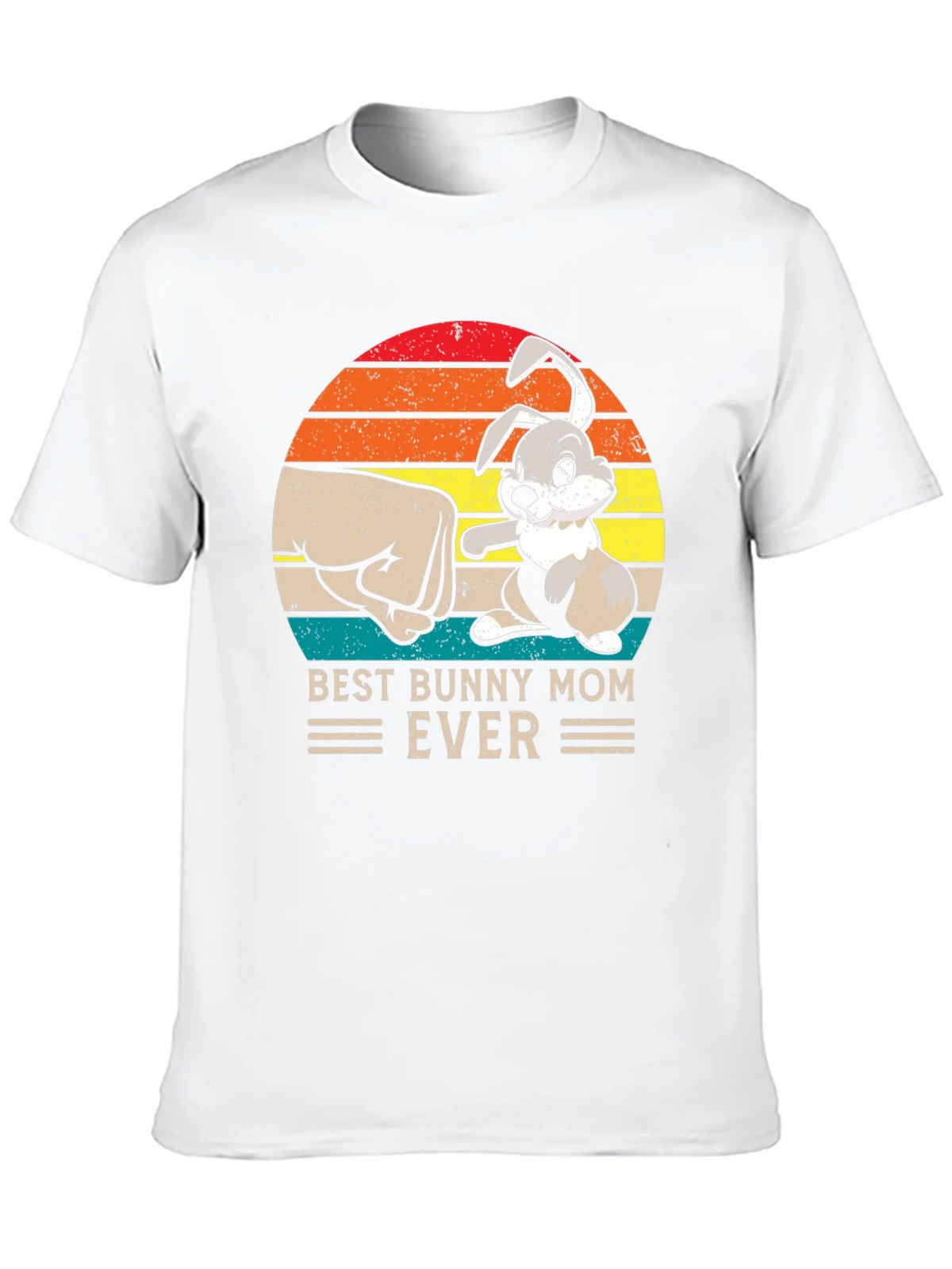 Best Bunny Mom Ever Black T-Shirt product image 5