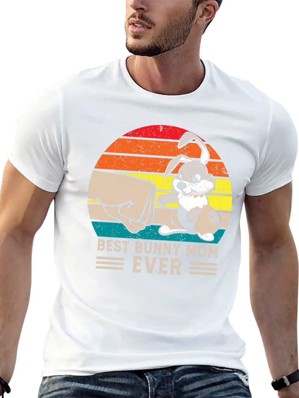 Best Bunny Mom Ever Black T-Shirt product image 8