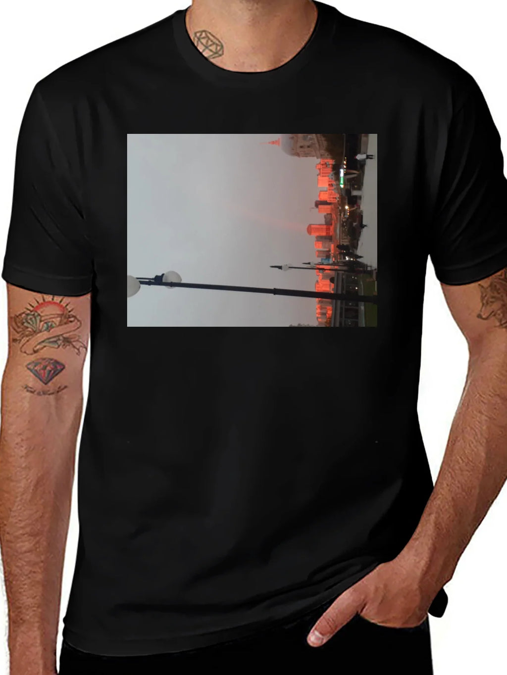 Cityscape T-Shirt - Urban Lights Design product image 1