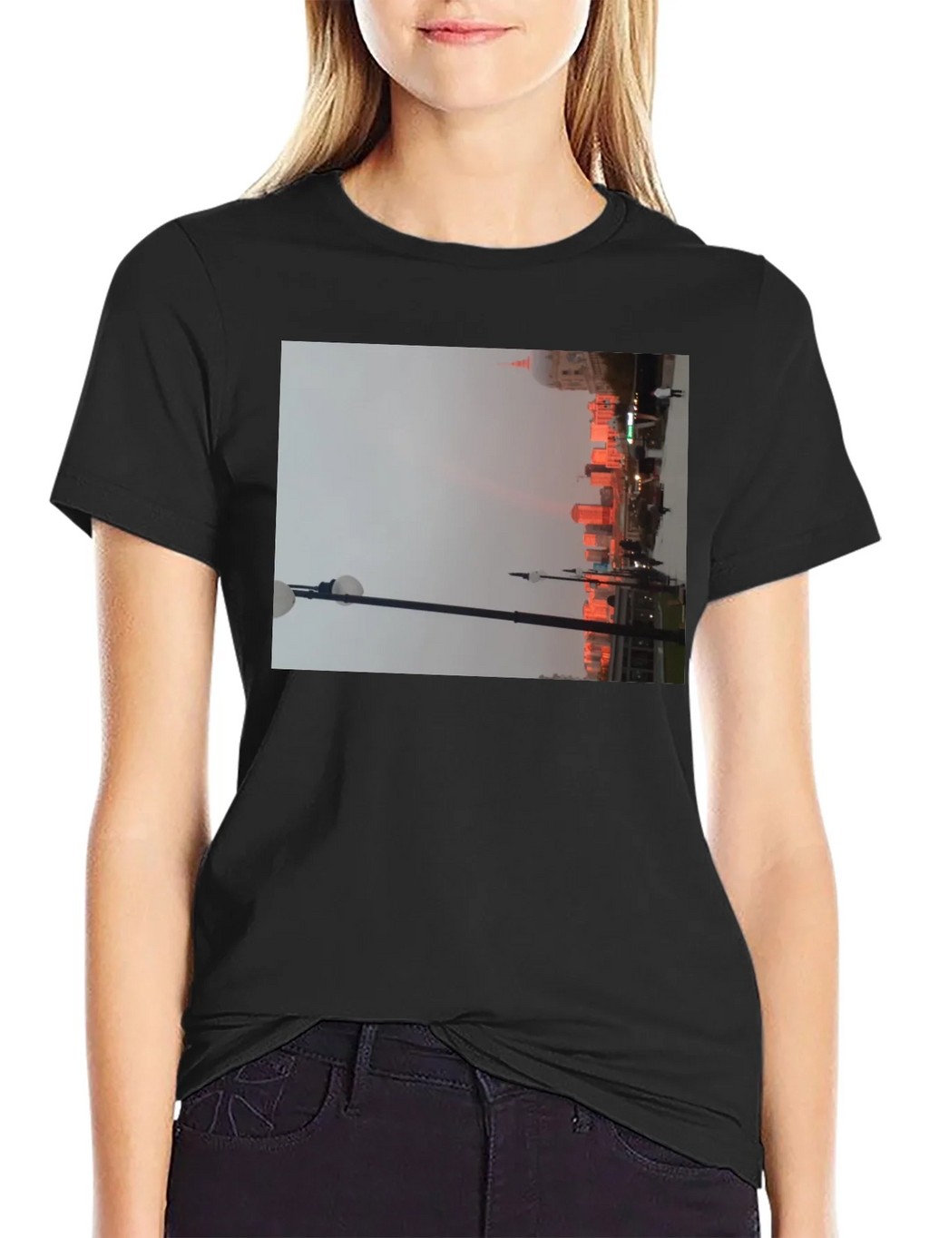 Cityscape T-Shirt - Urban Lights Design product image 2