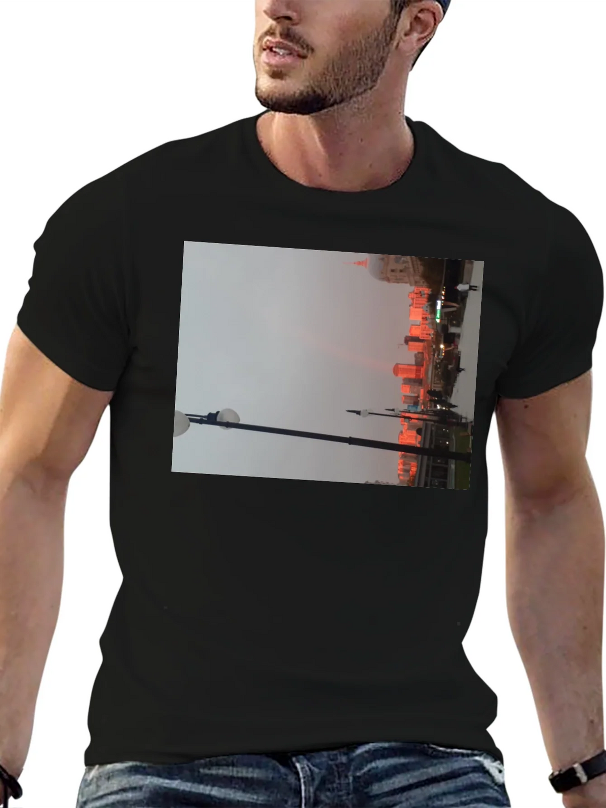 Cityscape T-Shirt - Urban Lights Design product image 6
