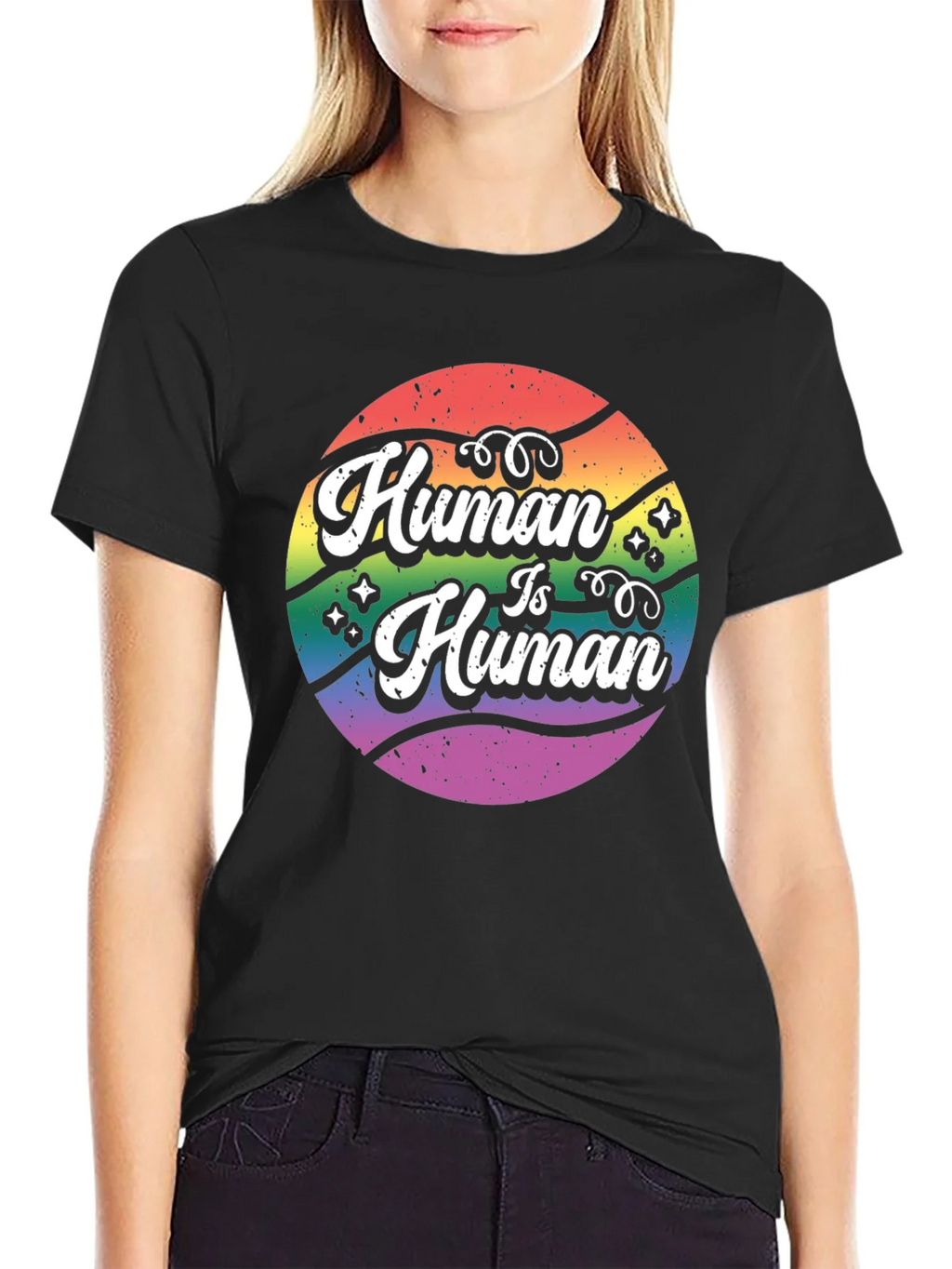 Human Is Graphic Tee - LGBTQ+ Pride product image 2