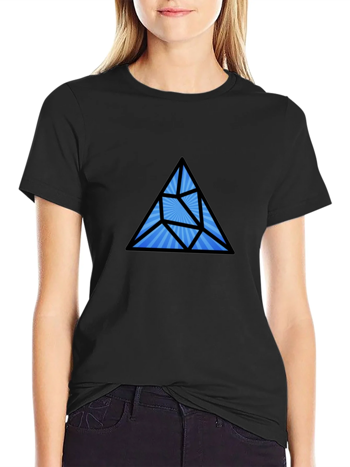 Geometric Prism Black T-Shirt product image 2