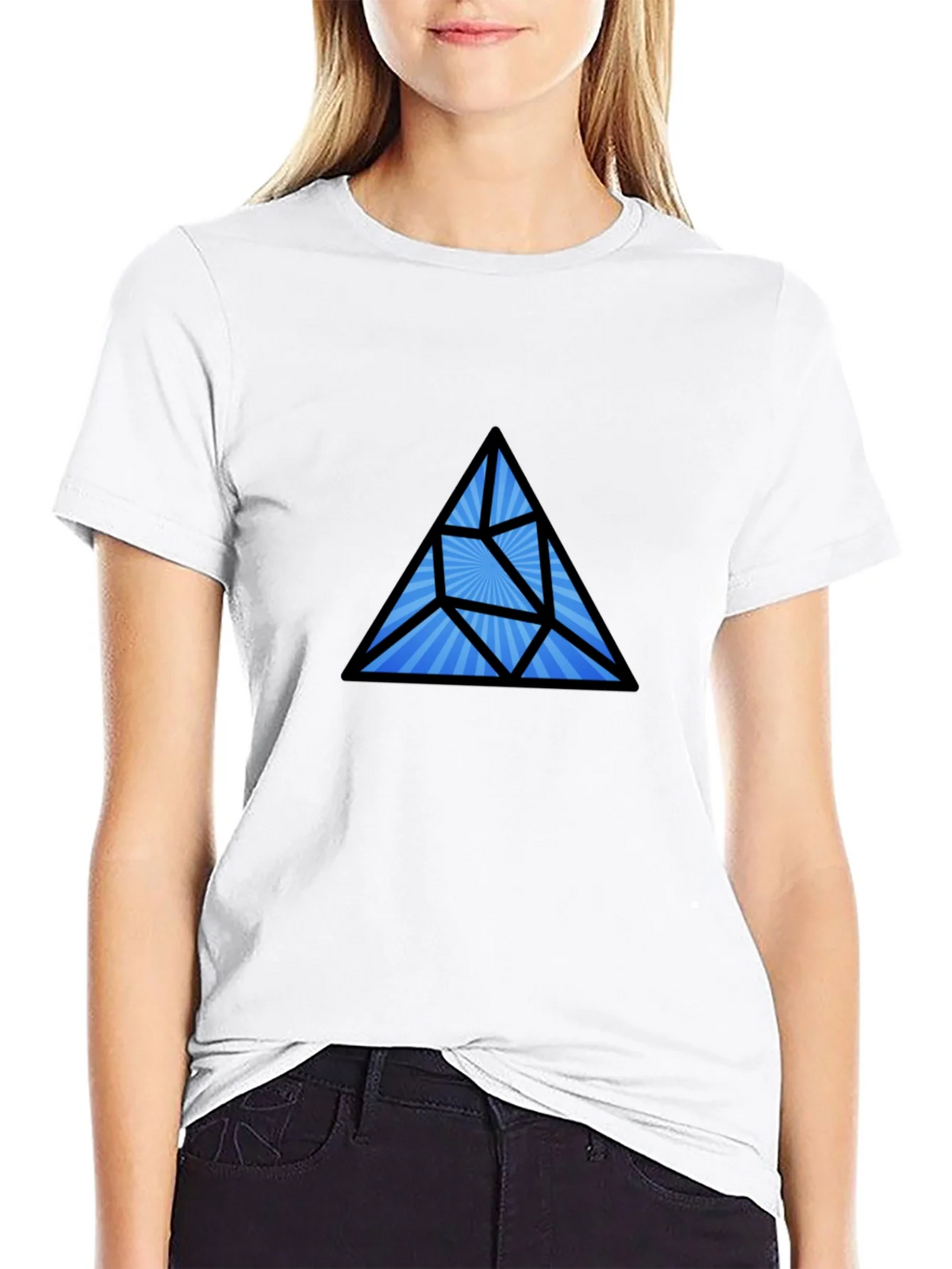 Geometric Prism Black T-Shirt product image 8