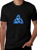 Geometric Prism Black T-Shirt product image 1