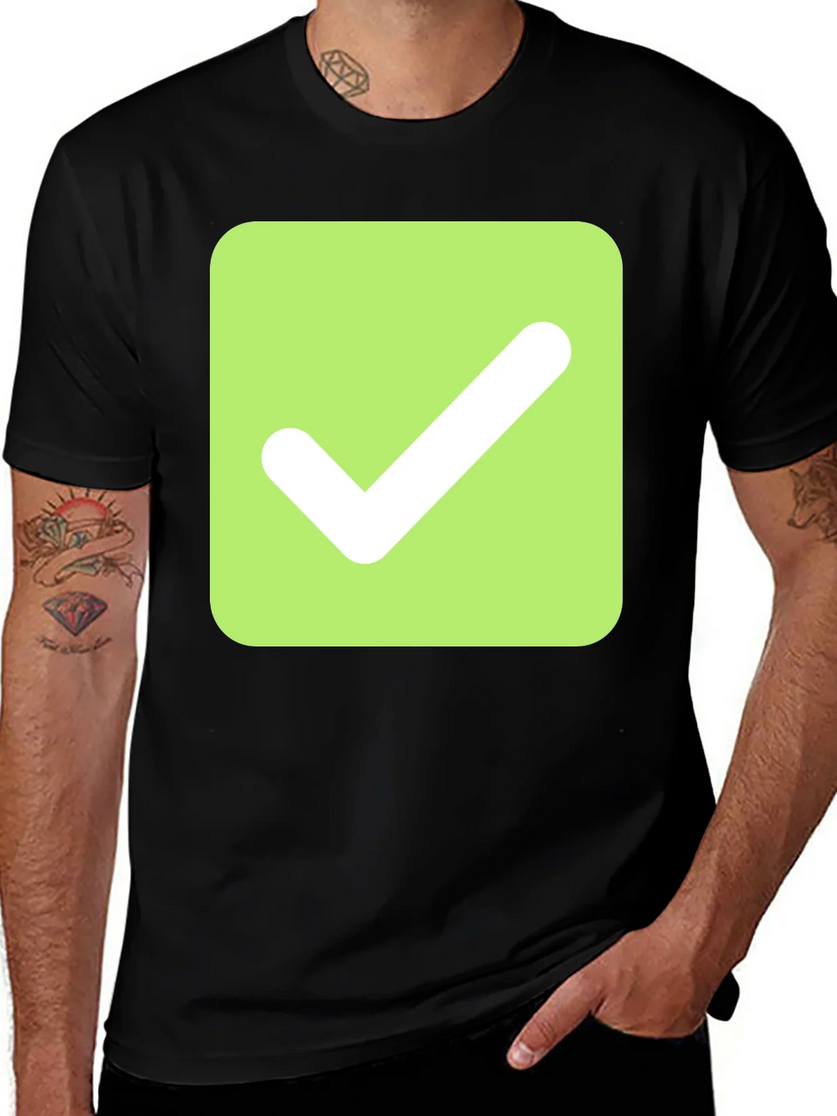Checkmark Graphic Tee - Modern & Stylish product image 1