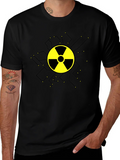 Radioactive Symbol Graphic T-Shirt - Black Cotton product image 1