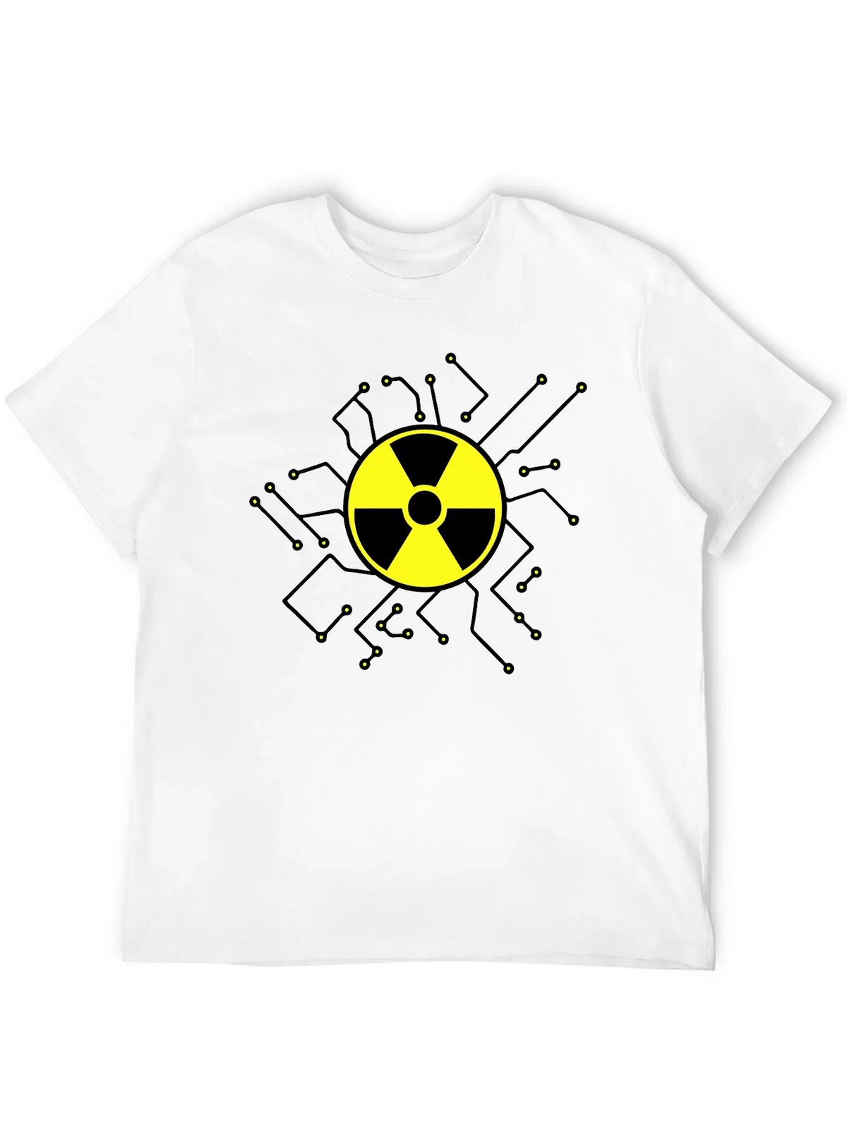 Radioactive Symbol Graphic T-Shirt - Black Cotton product image 11