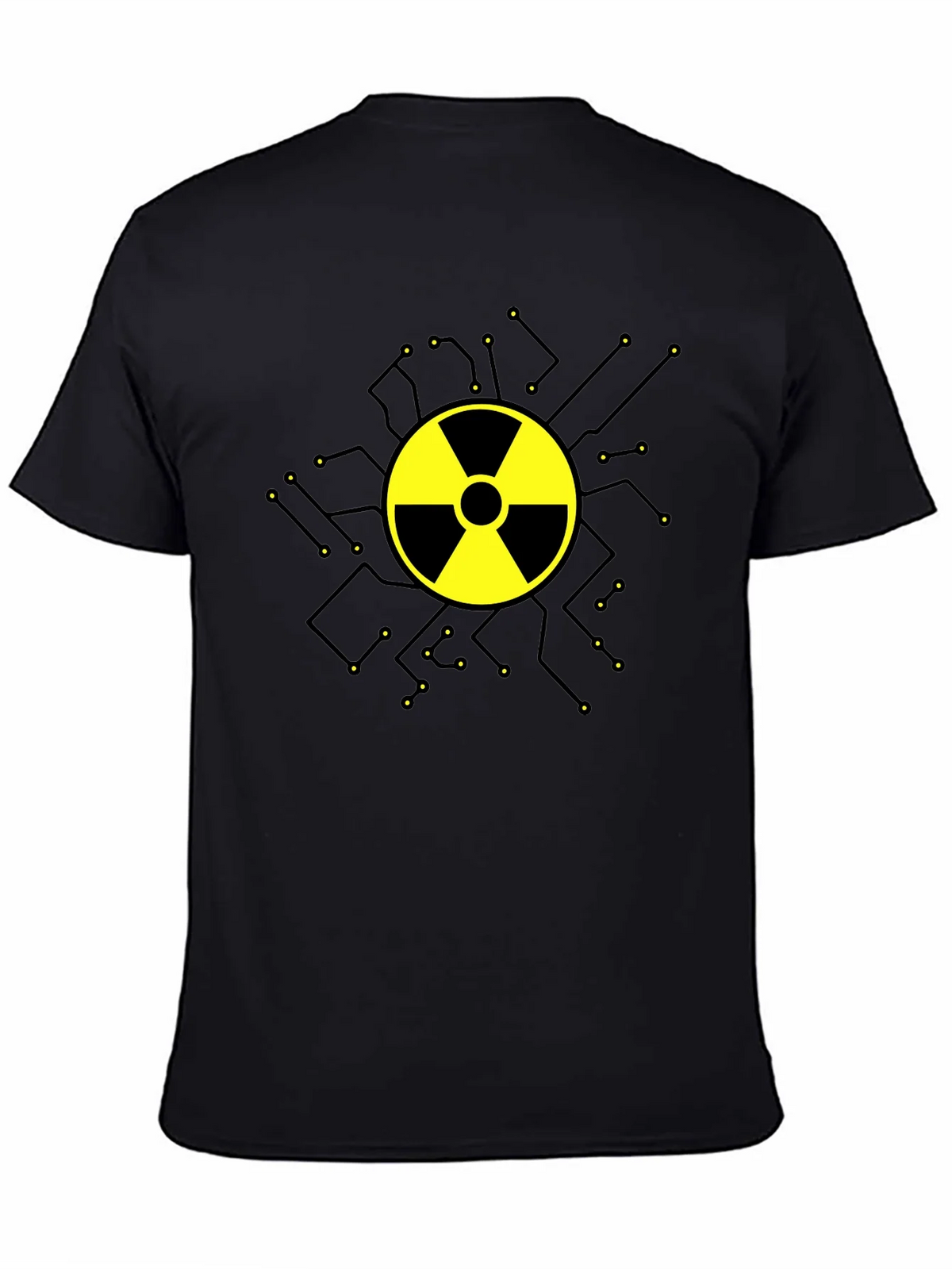 Radioactive Symbol Graphic T-Shirt - Black Cotton product image 4