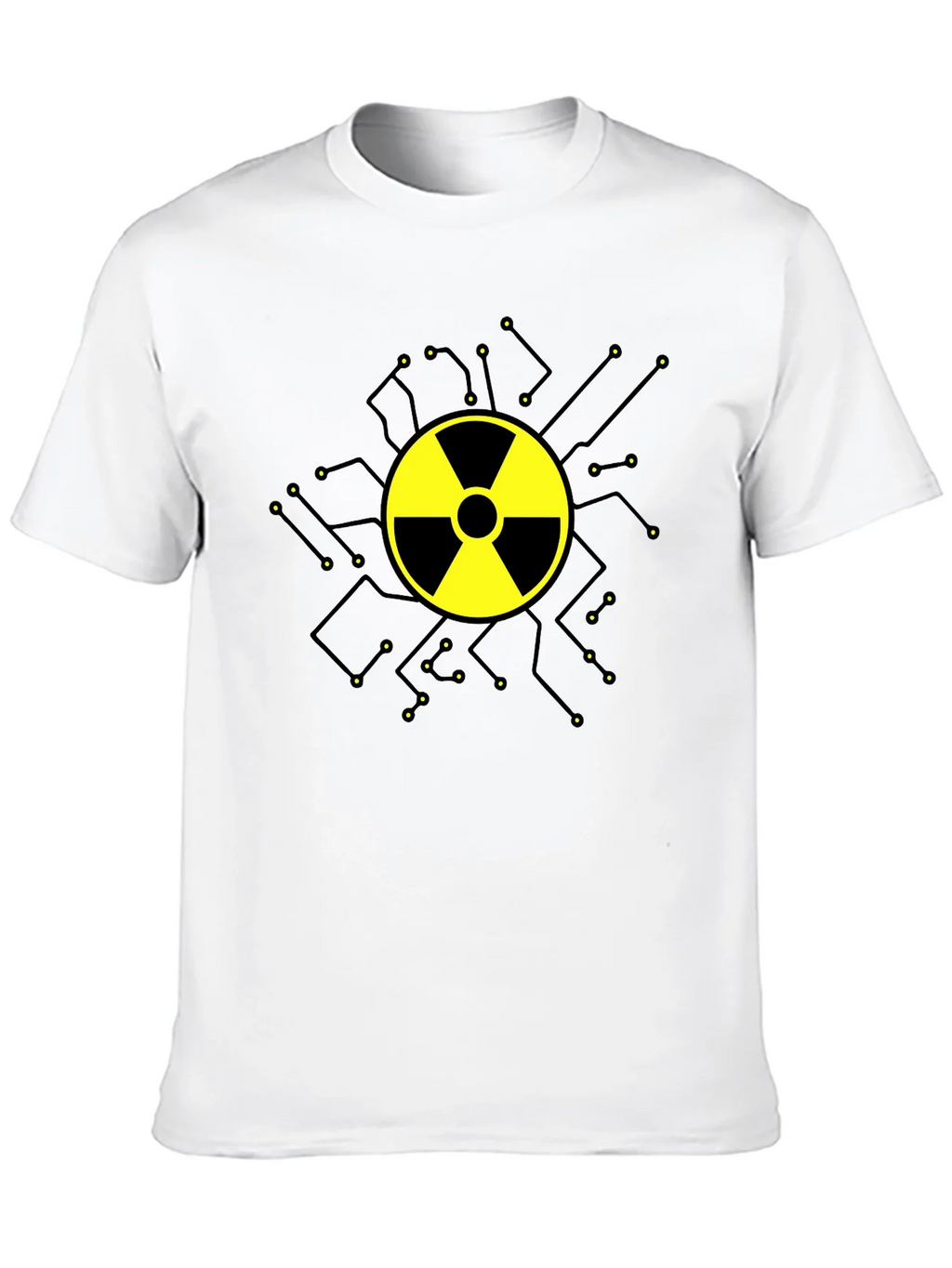 Radioactive Symbol Graphic T-Shirt - Black Cotton product image 9