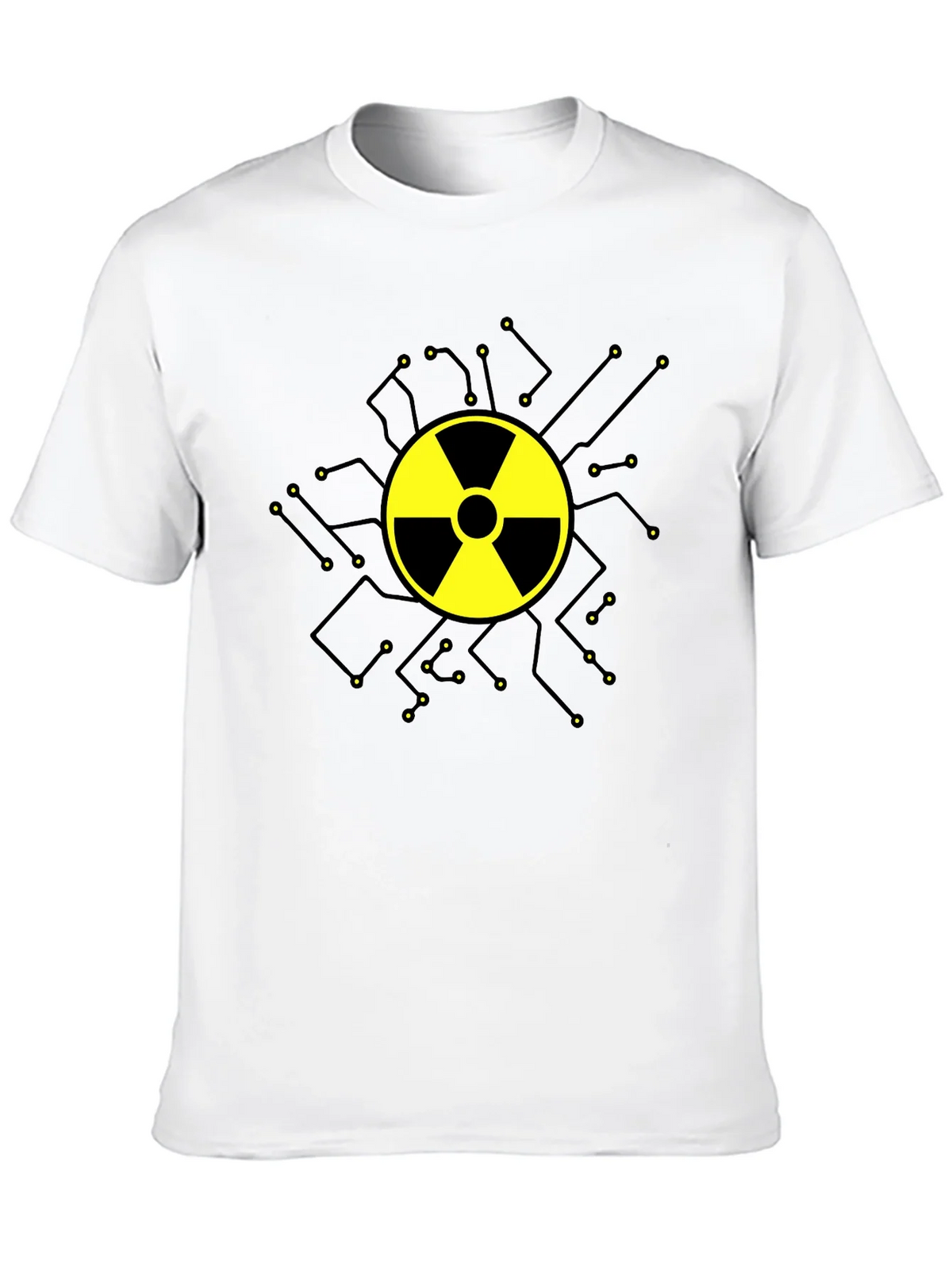 Radioactive Symbol Graphic T-Shirt - Black Cotton product image 9