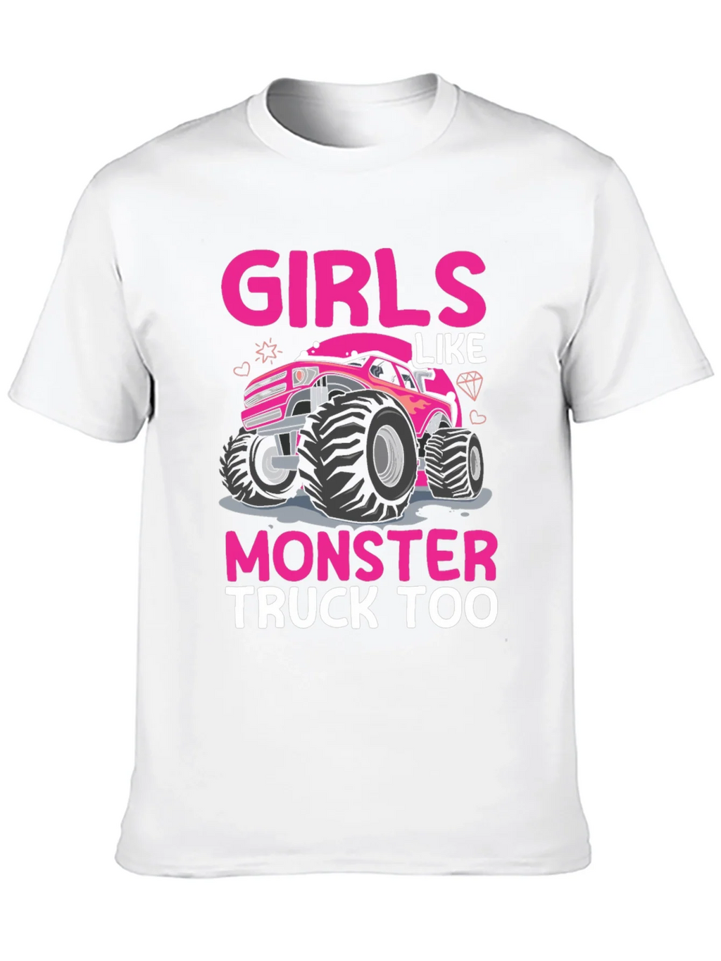 Girls Like Monster Truck Too T-Shirt product image 2
