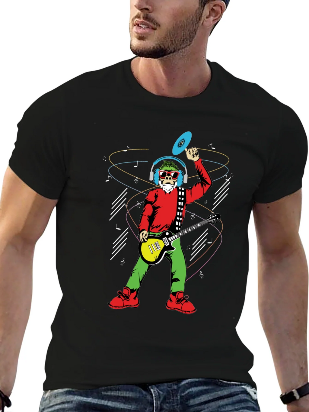 Groovy Santa T-Shirt - Musical Holiday Cheer product image 2