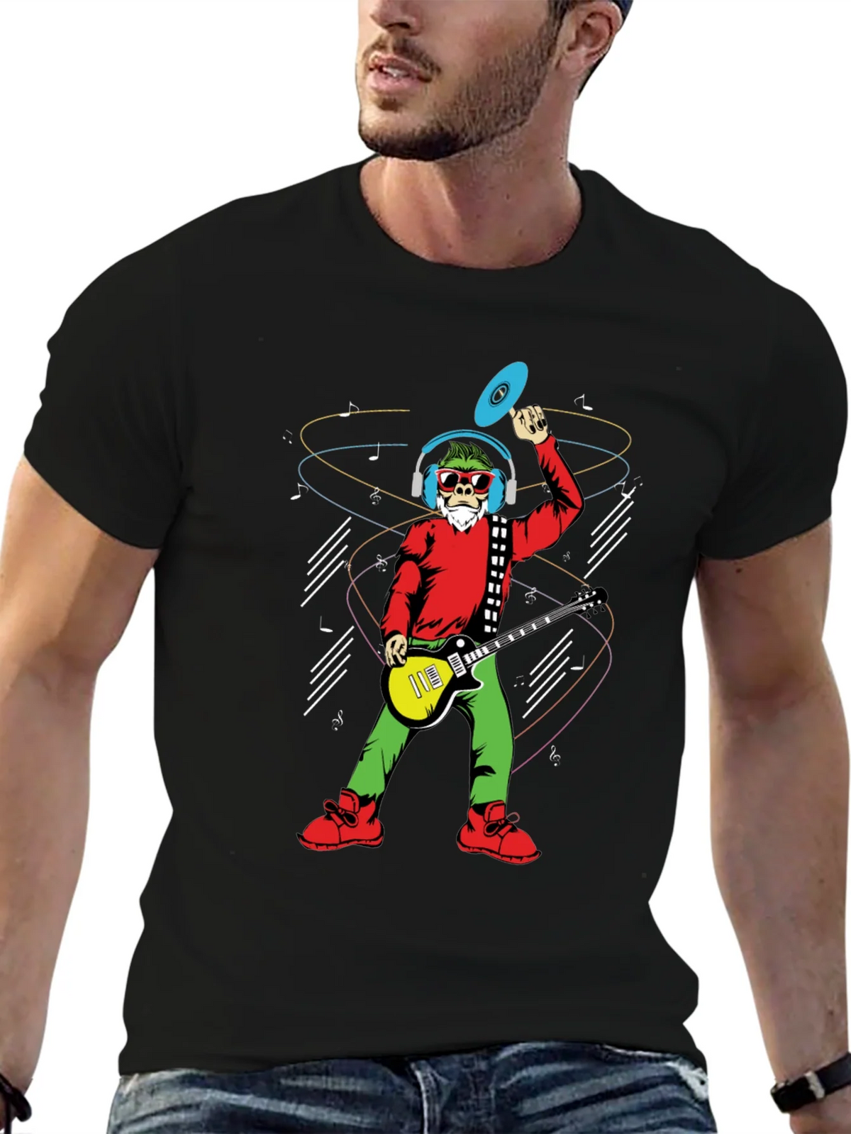Groovy Santa T-Shirt - Musical Holiday Cheer product image 2