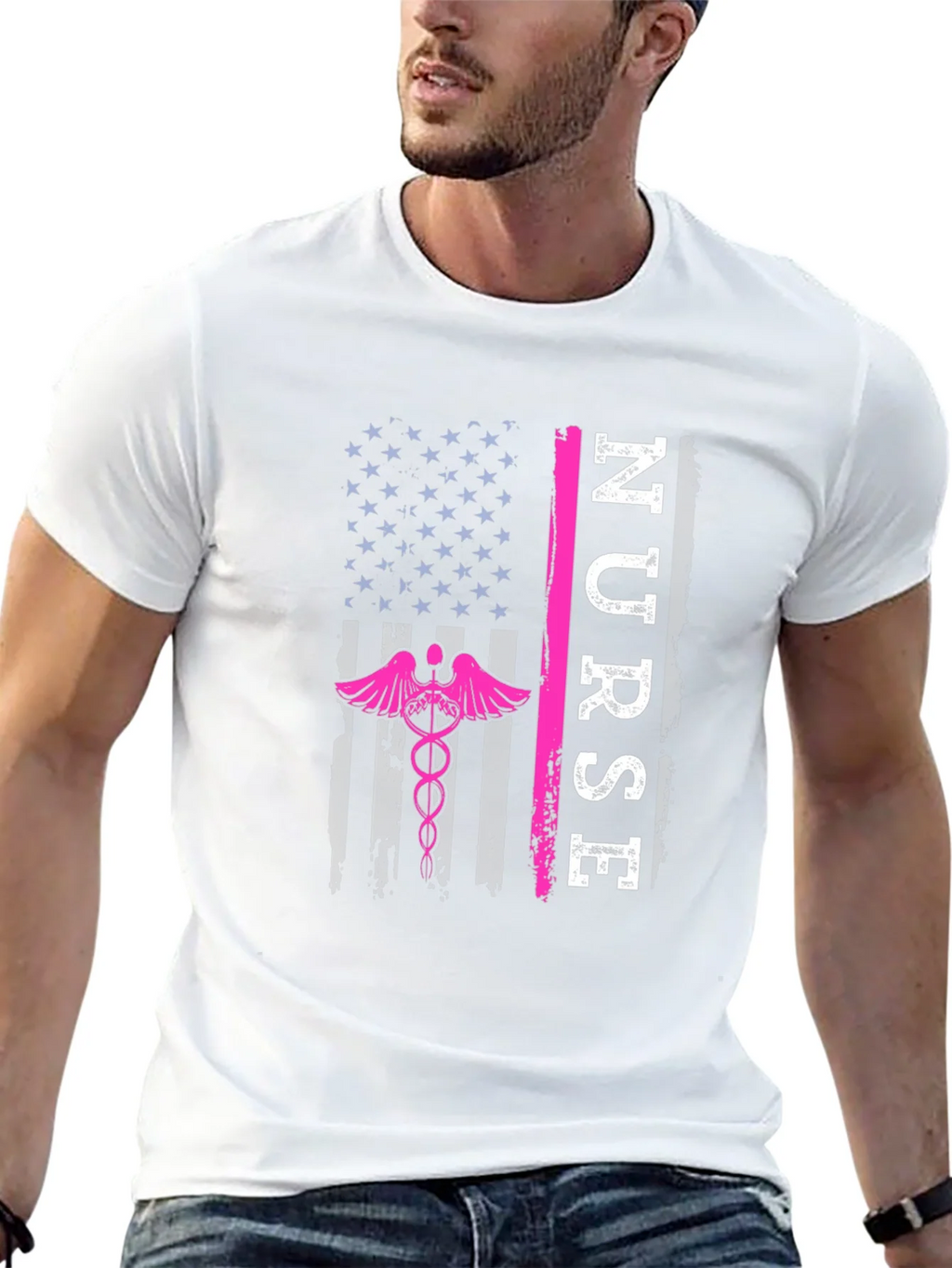 Nurse American Flag T-Shirt product image 12