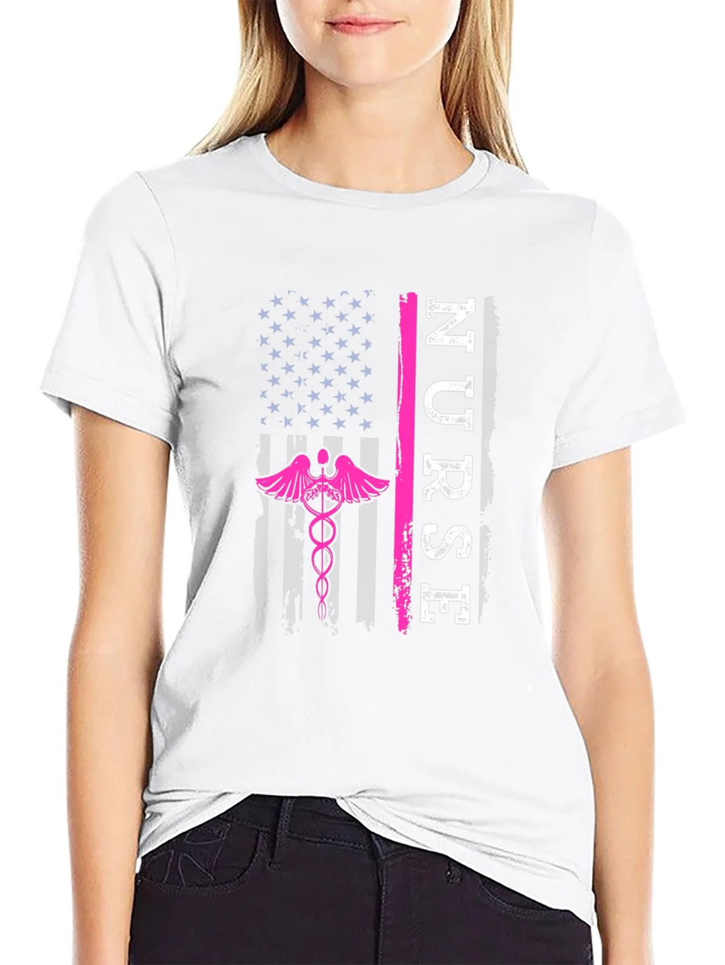 Nurse American Flag T-Shirt product image 8