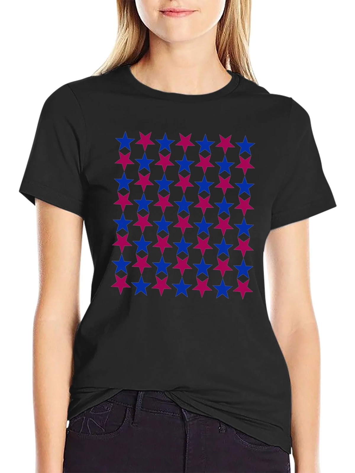 Bi Pride Stars T-Shirt - LGBTQ+ Apparel product image 2