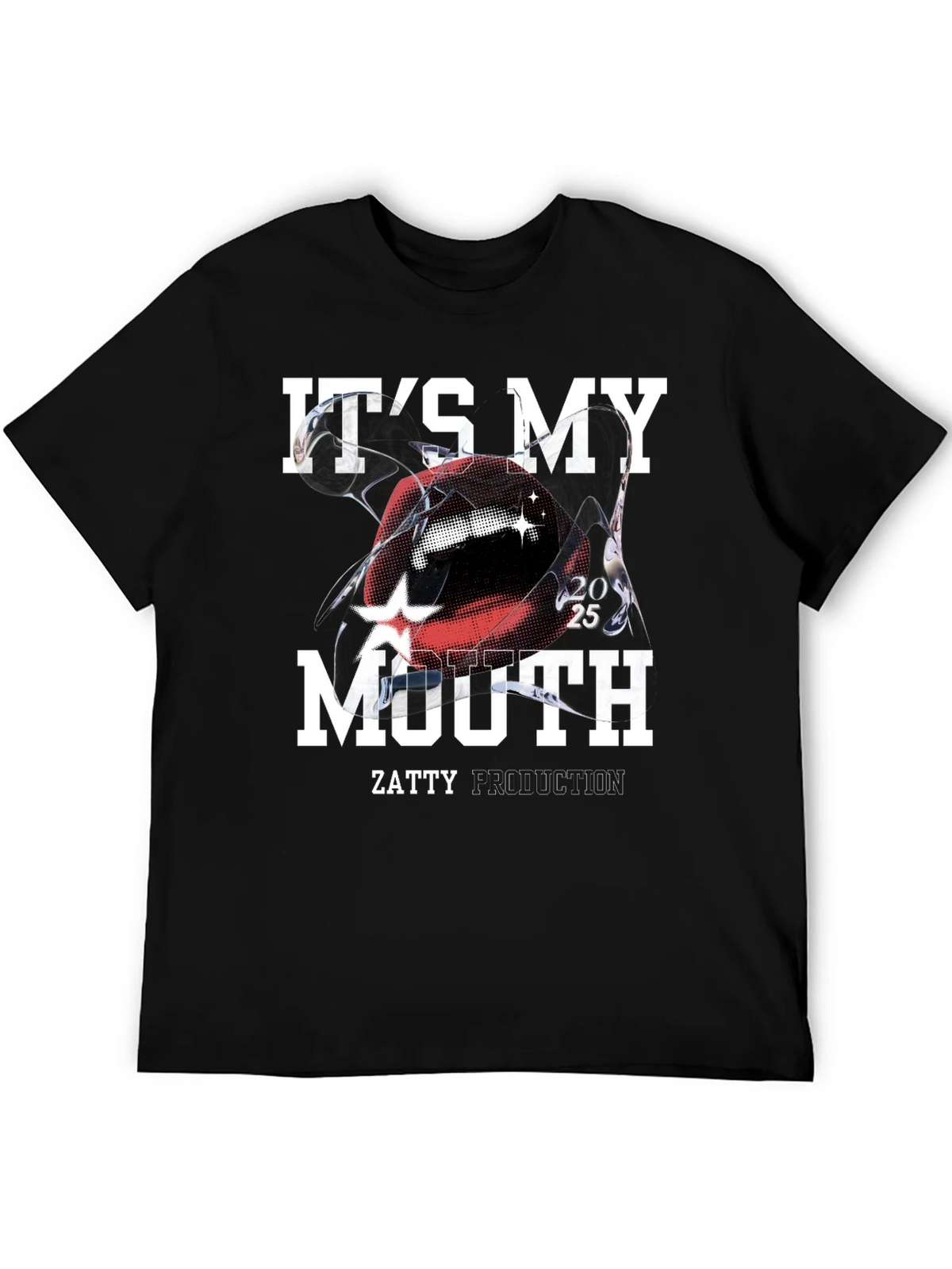Its My Mouth Black Graphic Tee product image 5