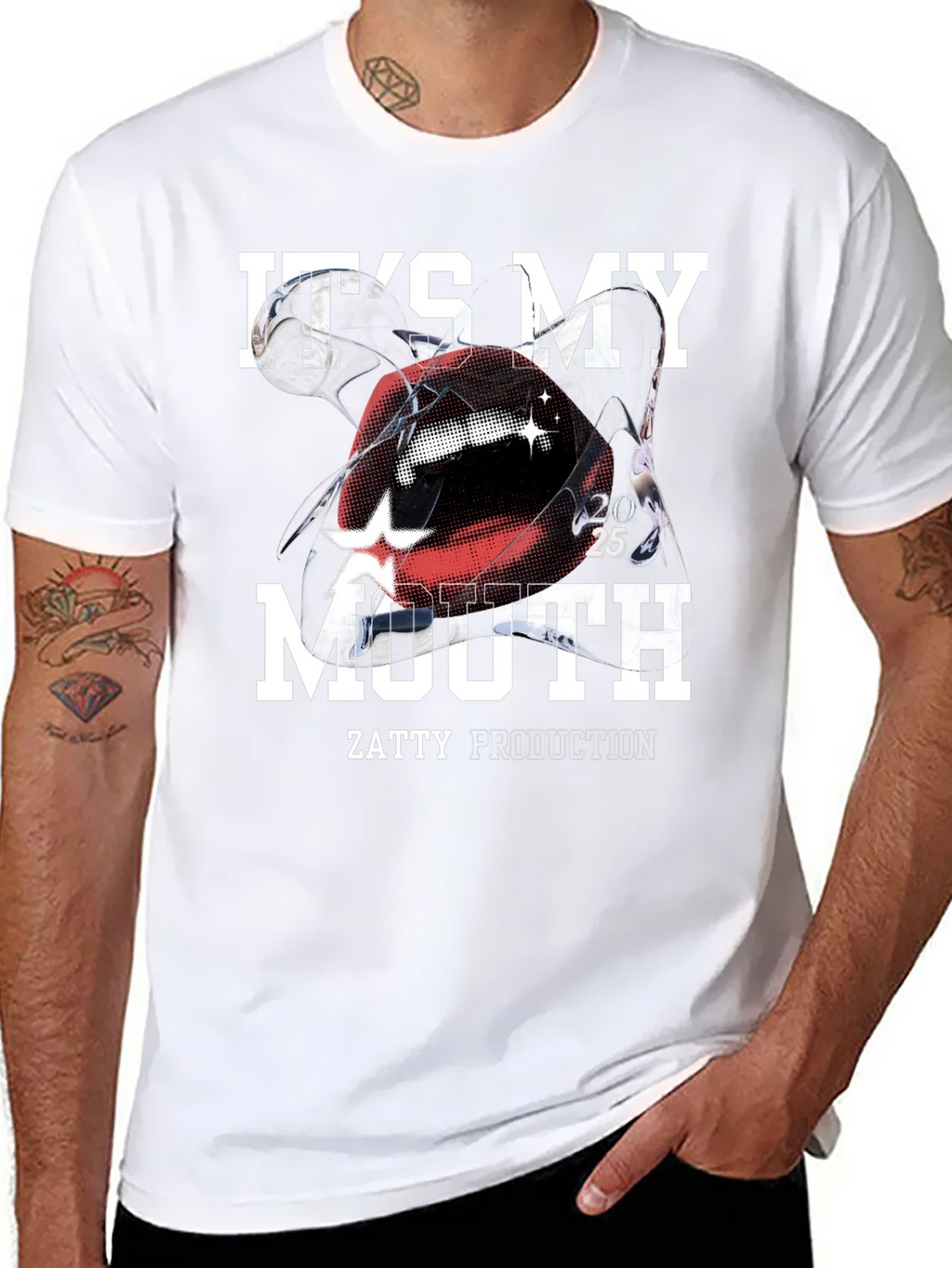 Its My Mouth Black Graphic Tee product image 7
