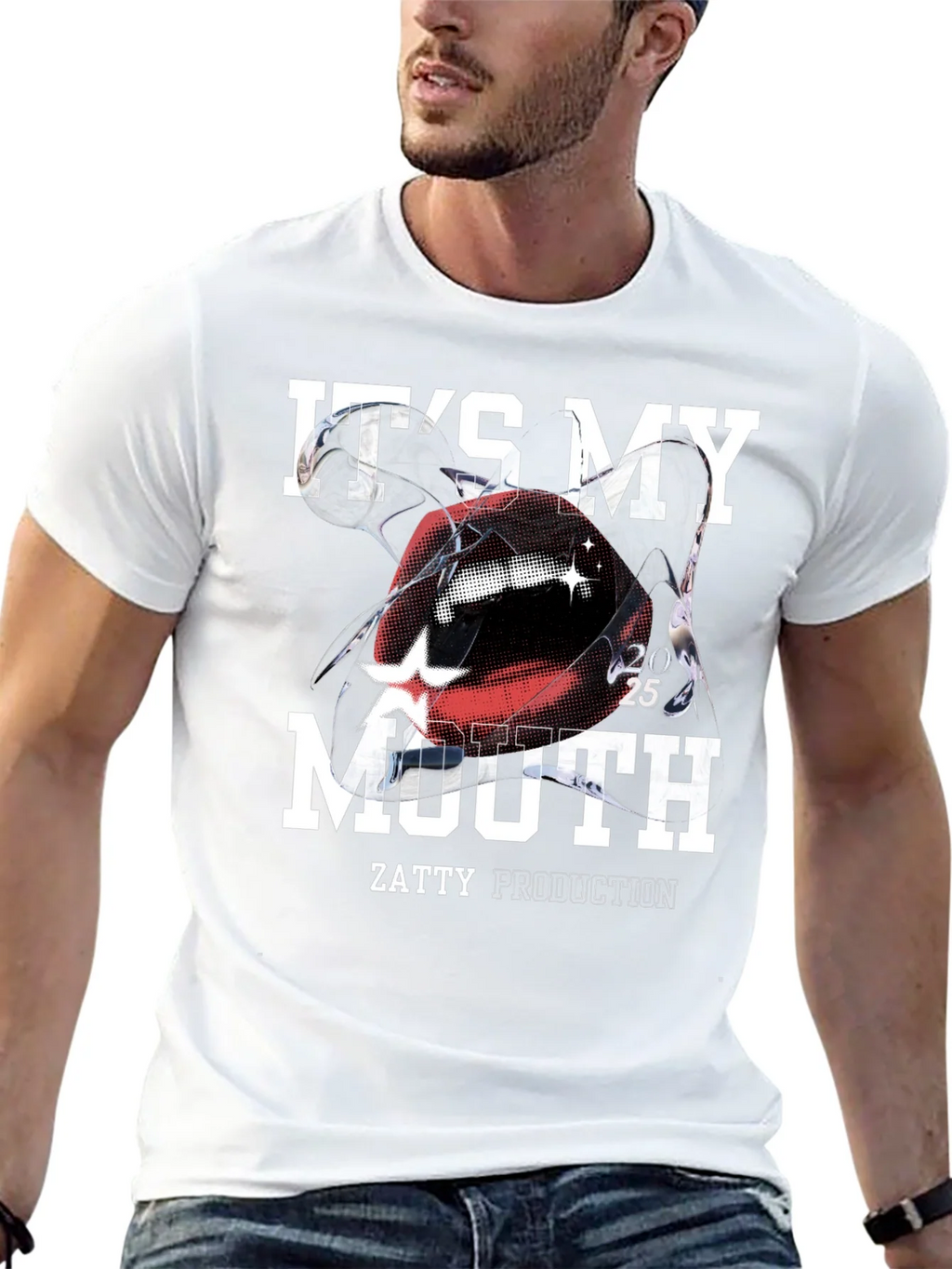 Its My Mouth Black Graphic Tee product image 12