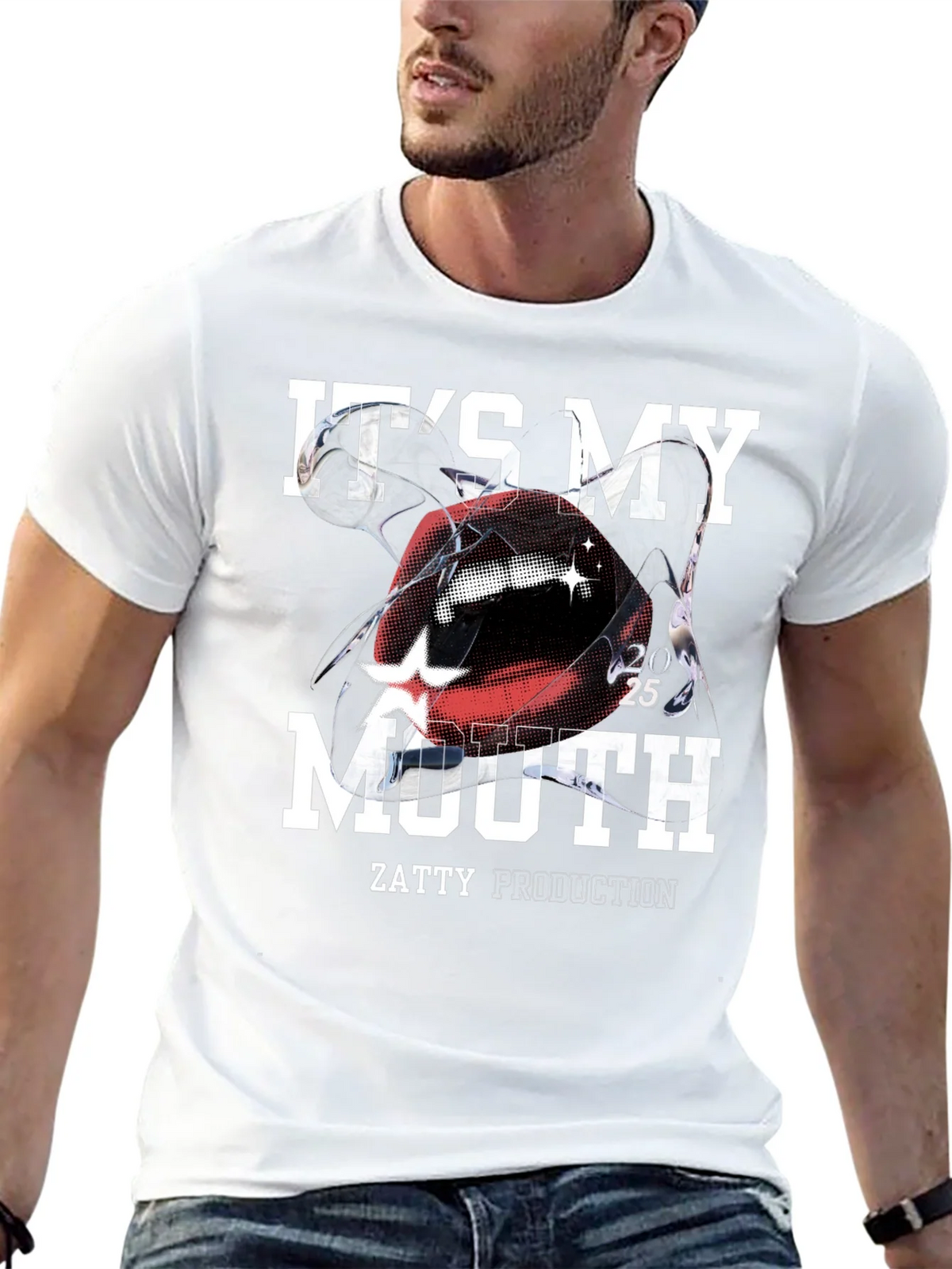 Its My Mouth Black Graphic Tee product image 12