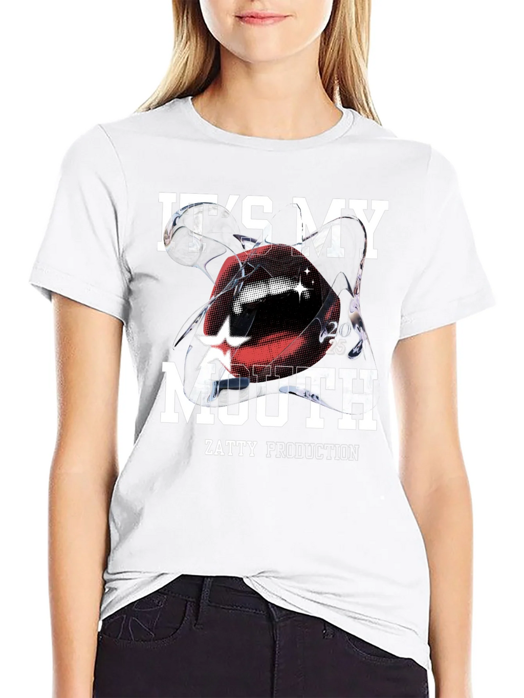 Its My Mouth Black Graphic Tee product image 8
