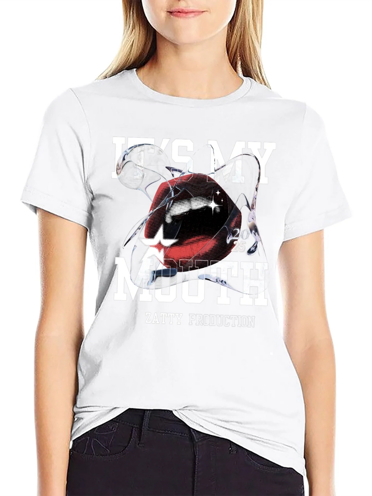Its My Mouth Black Graphic Tee product image 8