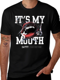 Its My Mouth Black Graphic Tee product image 1