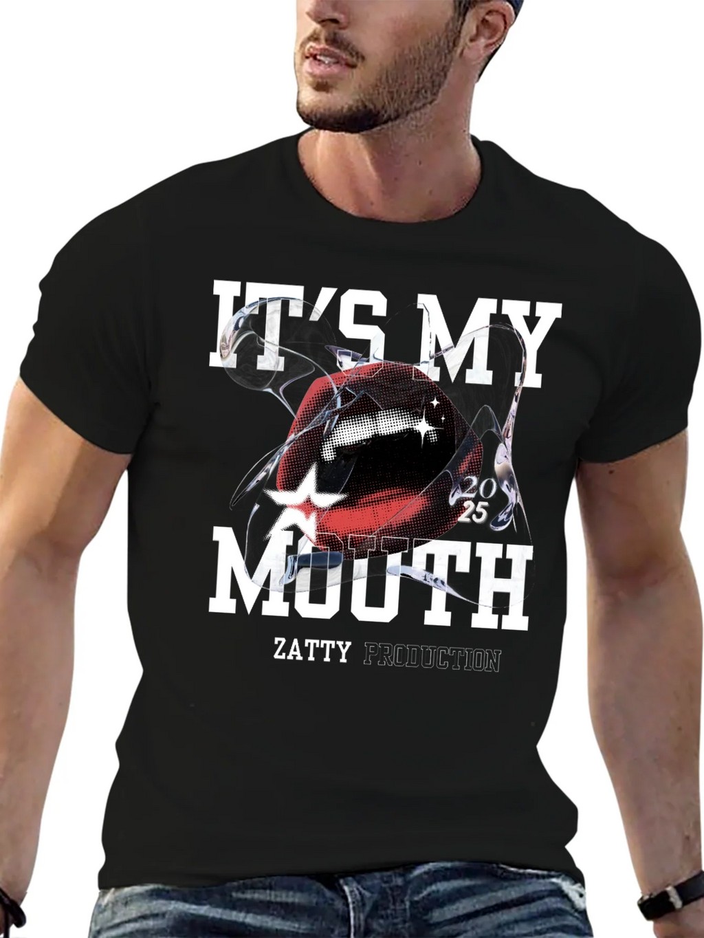 Its My Mouth Black Graphic Tee product image 6