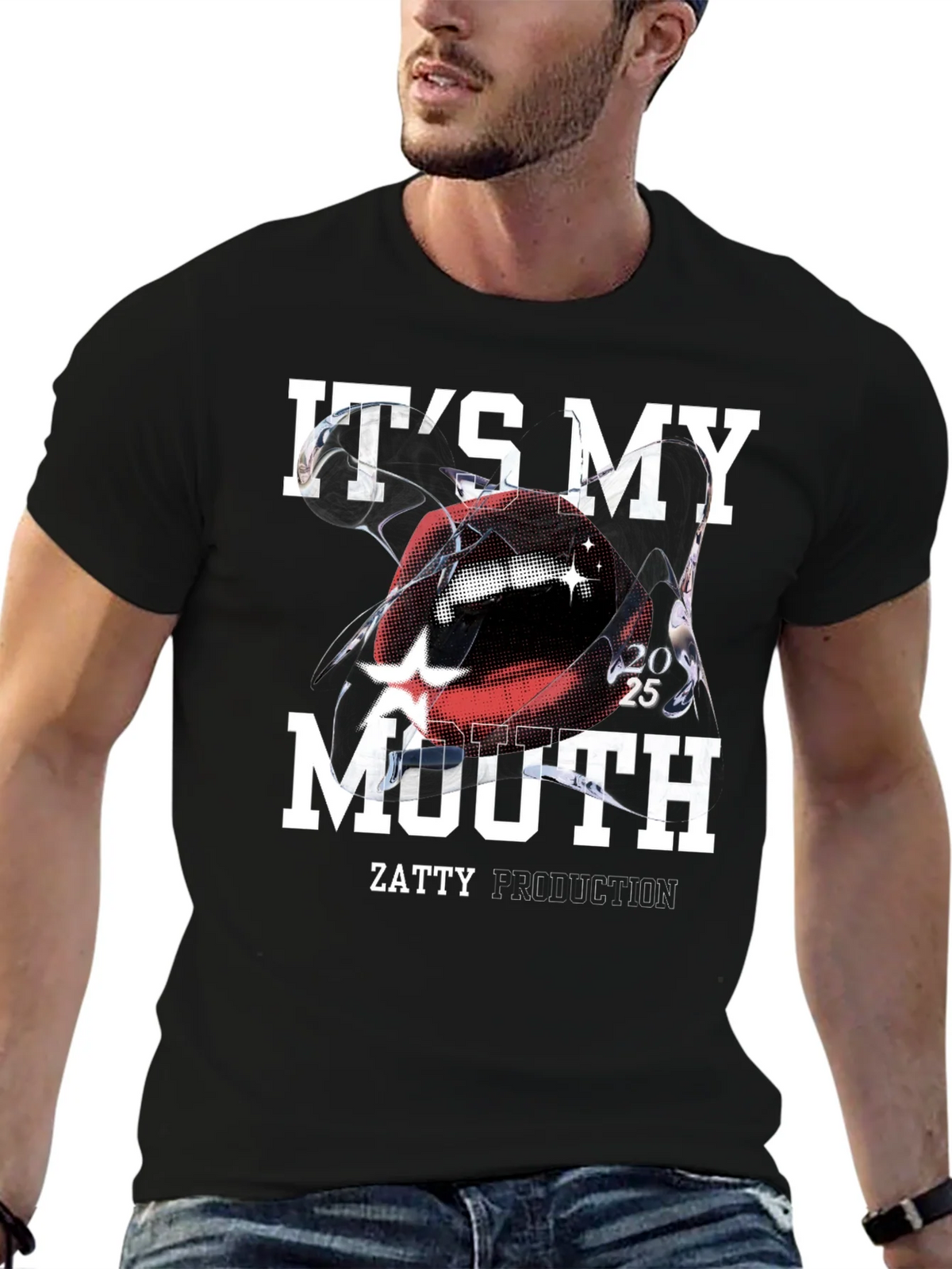 Its My Mouth Black Graphic Tee product image 6