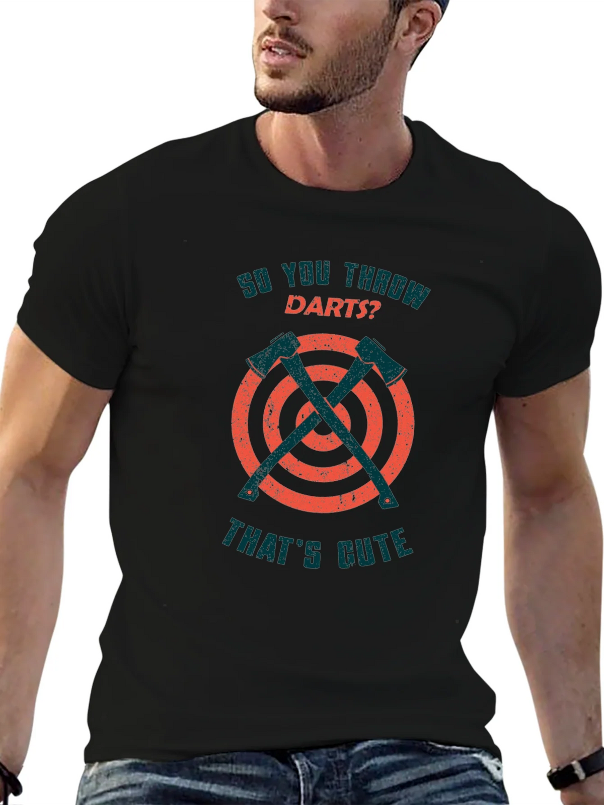 So You Throw Darts Axe Throwing Funny T-Shirt product image 4