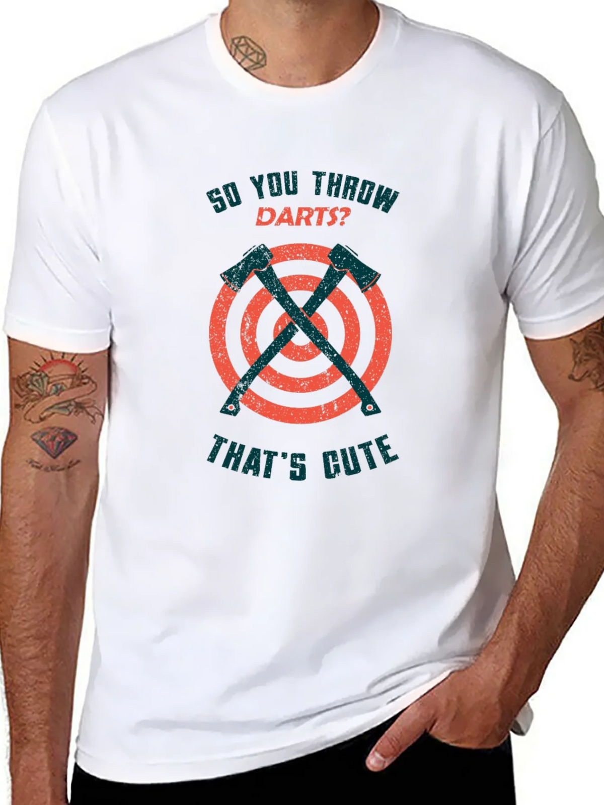 So You Throw Darts Axe Throwing Funny T-Shirt product image 5