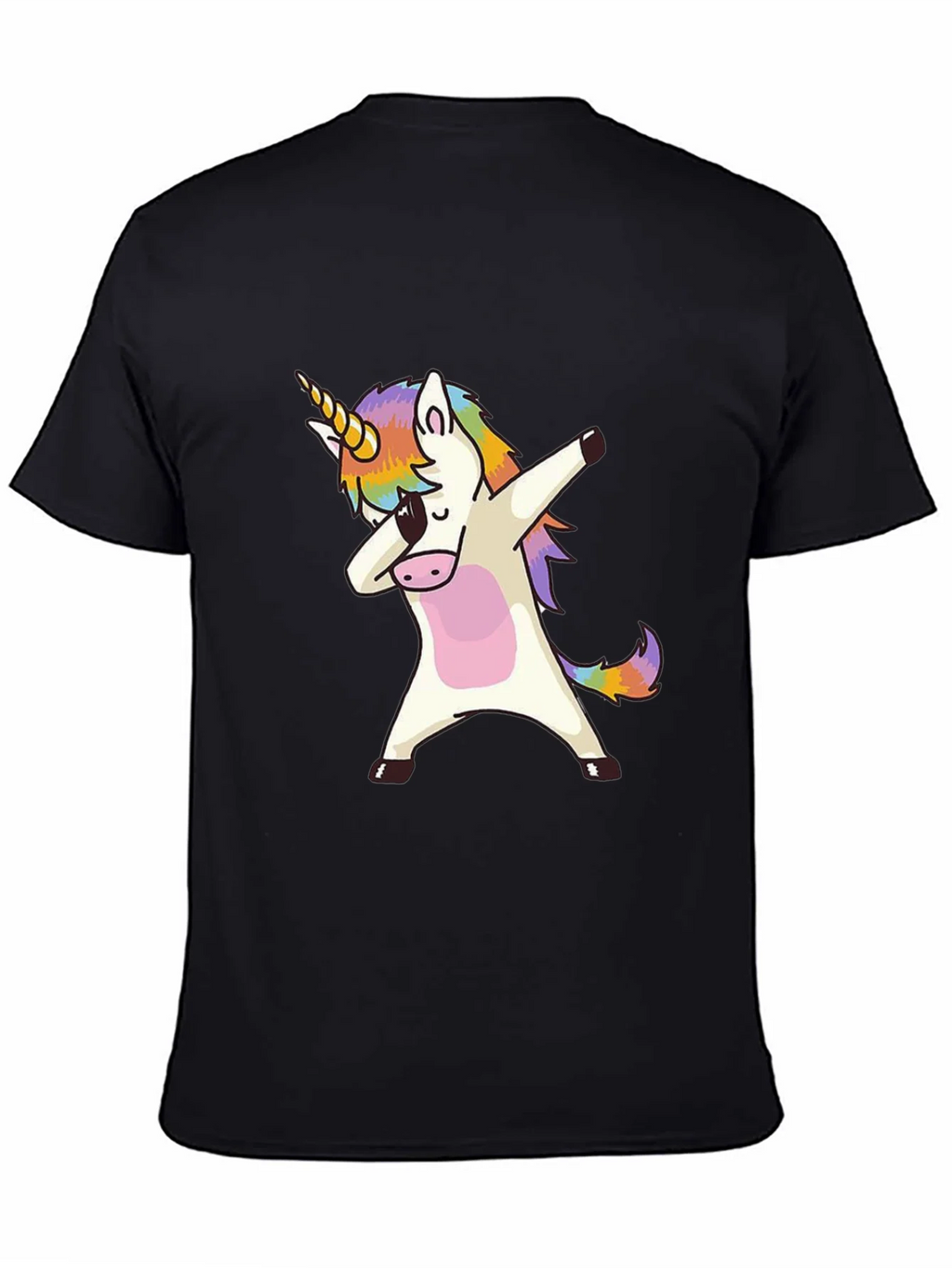 Dabbing Unicorn Graphic Tee - Black product image 4