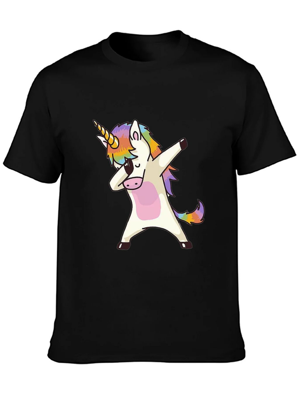 Dabbing Unicorn Graphic Tee - Black product image 3