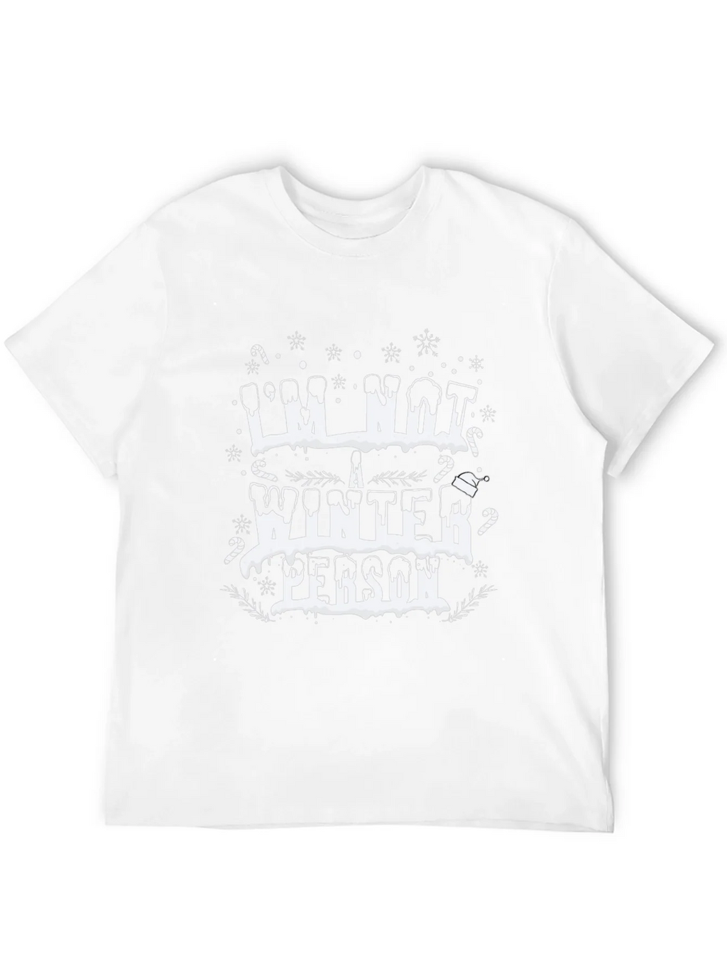 Im Not a Winter Person Black Graphic Tee product image 11