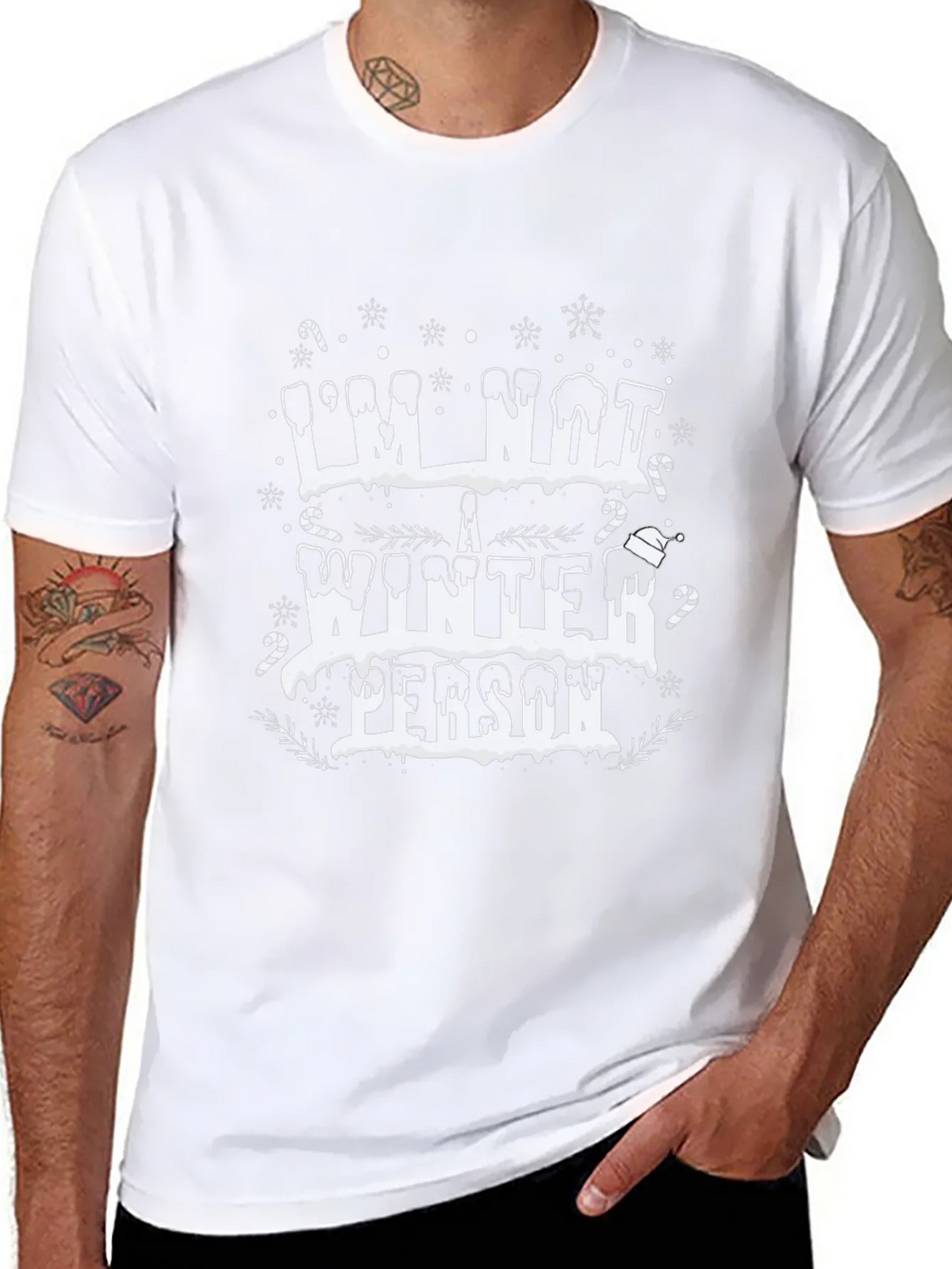 Im Not a Winter Person Black Graphic Tee product image 7