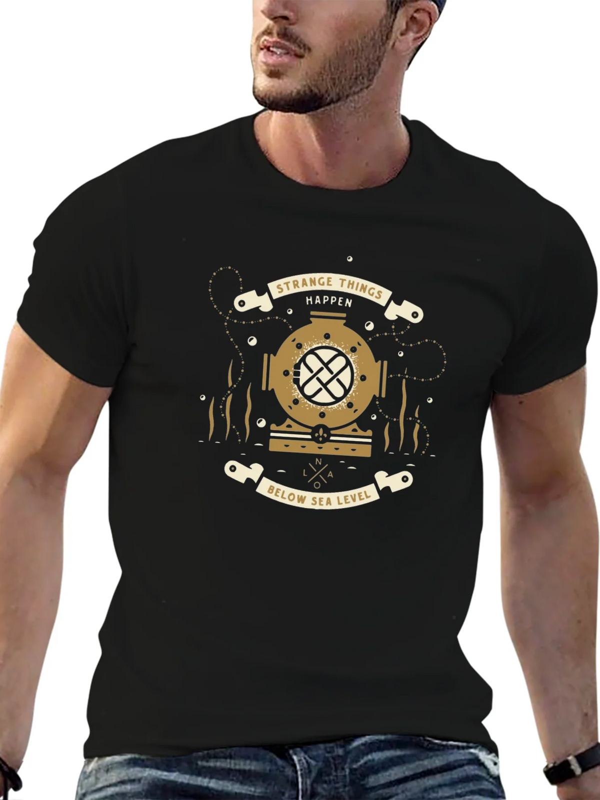 Strange Things Happen Below Sea Level T-Shirt product image 6