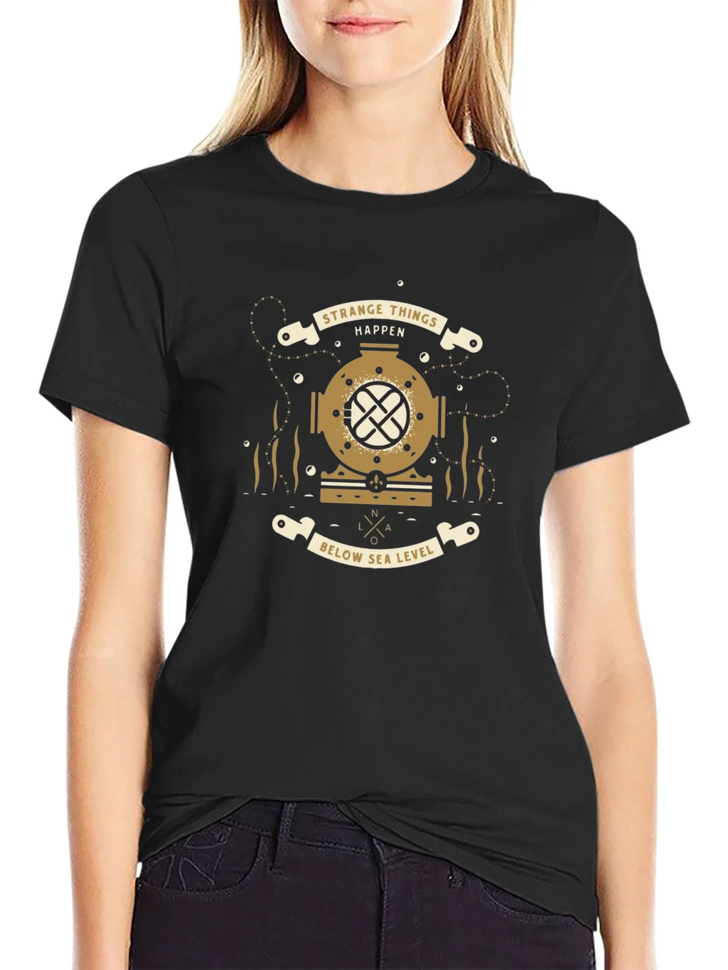 Strange Things Happen Below Sea Level T-Shirt product image 2