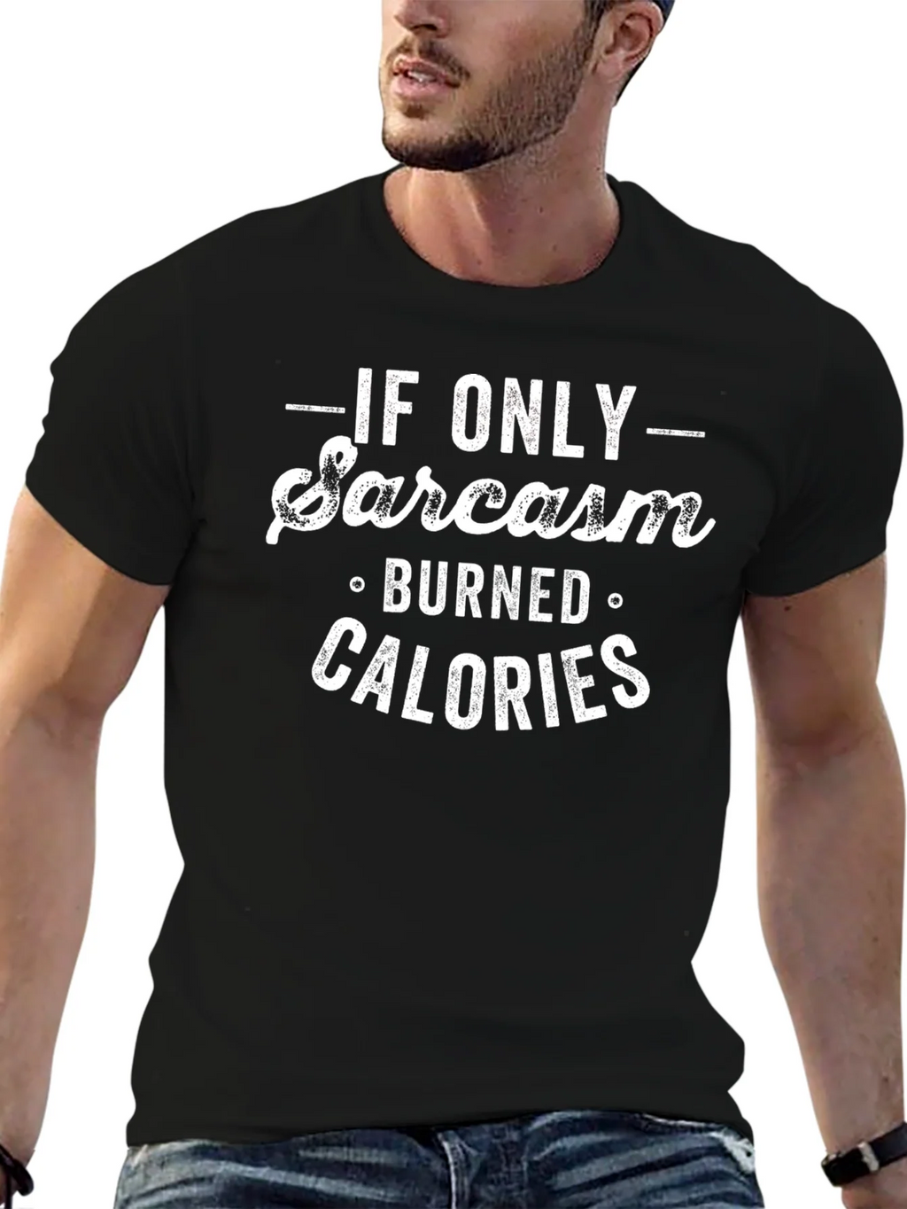 Funny Sarcasm Burned Calories Graphic Tee product image 6