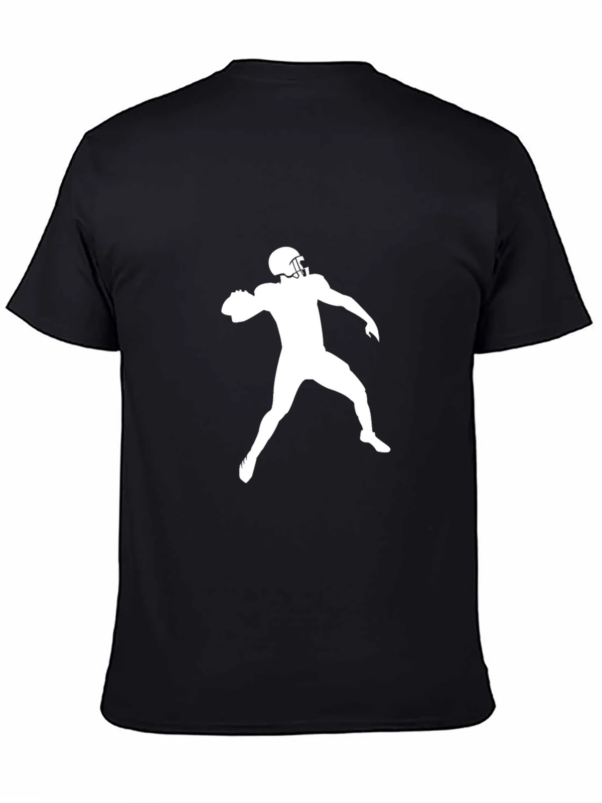 Football Throw Graphic Tee - Black T-Shirt product image 4