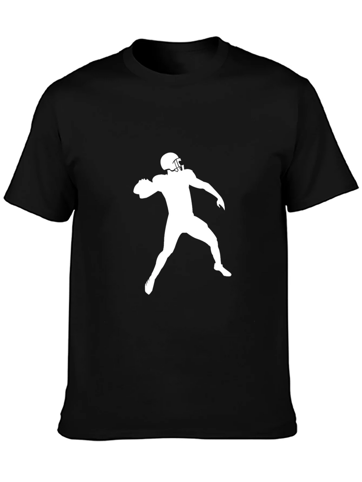 Football Throw Graphic Tee - Black T-Shirt product image 3