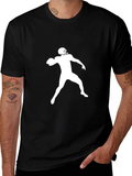 Football Throw Graphic Tee - Black T-Shirt product image 1