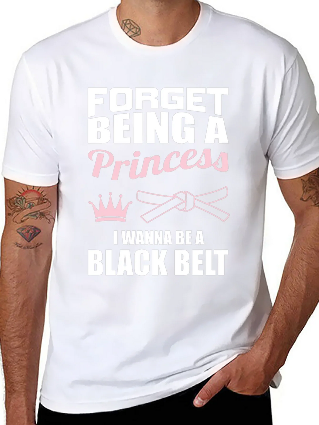 Forget Princess Black Belt Martial Arts T-Shirt product image 7