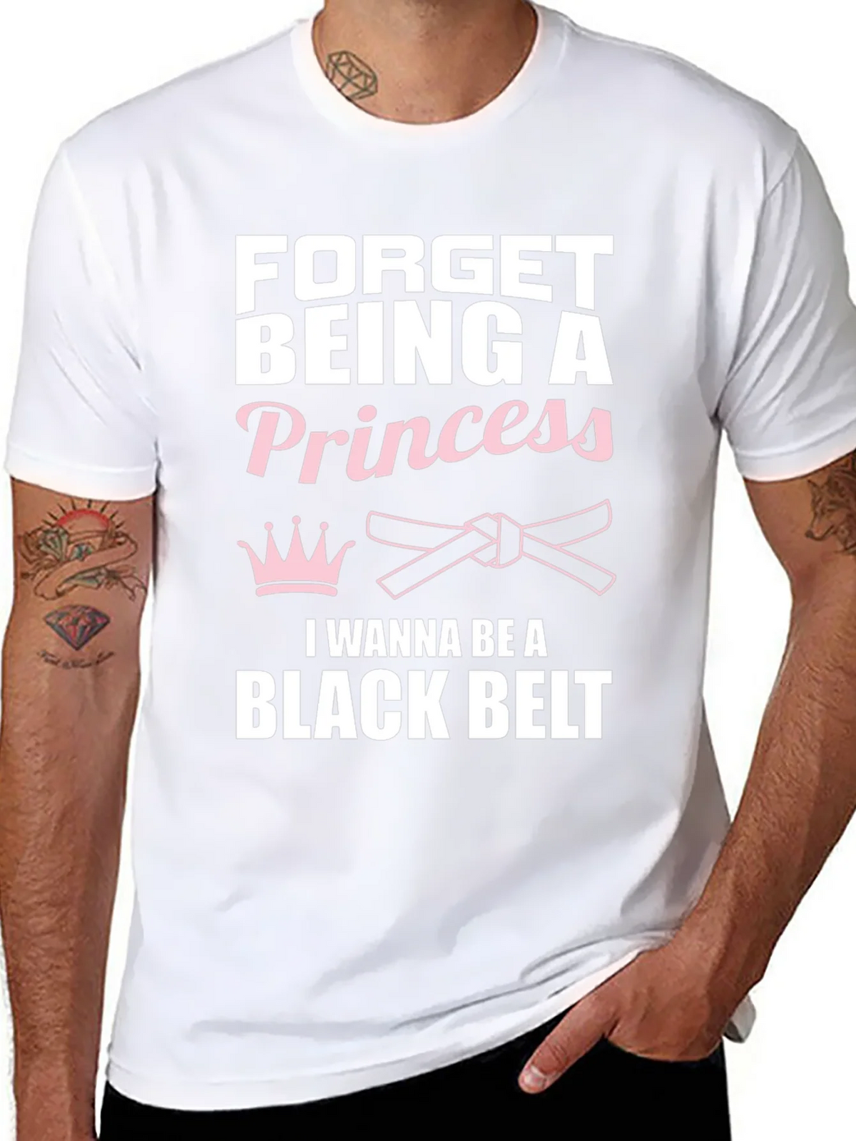 Forget Princess Black Belt Martial Arts T-Shirt product image 7