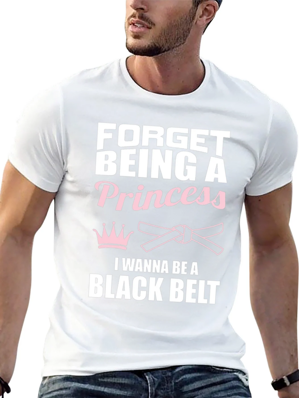 Forget Princess Black Belt Martial Arts T-Shirt product image 12