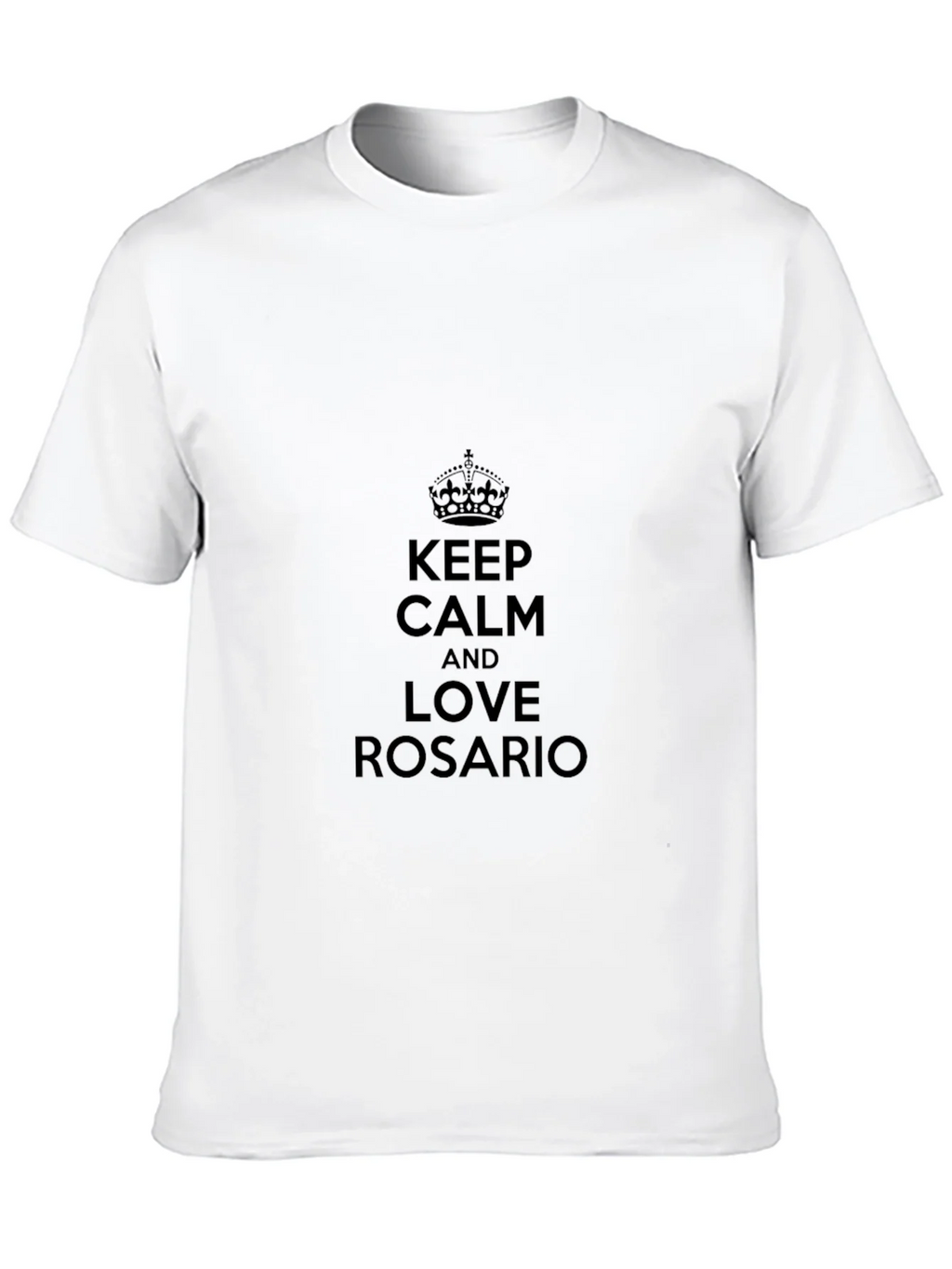 Keep Calm and Love Rosario Black T-Shirt product image 7