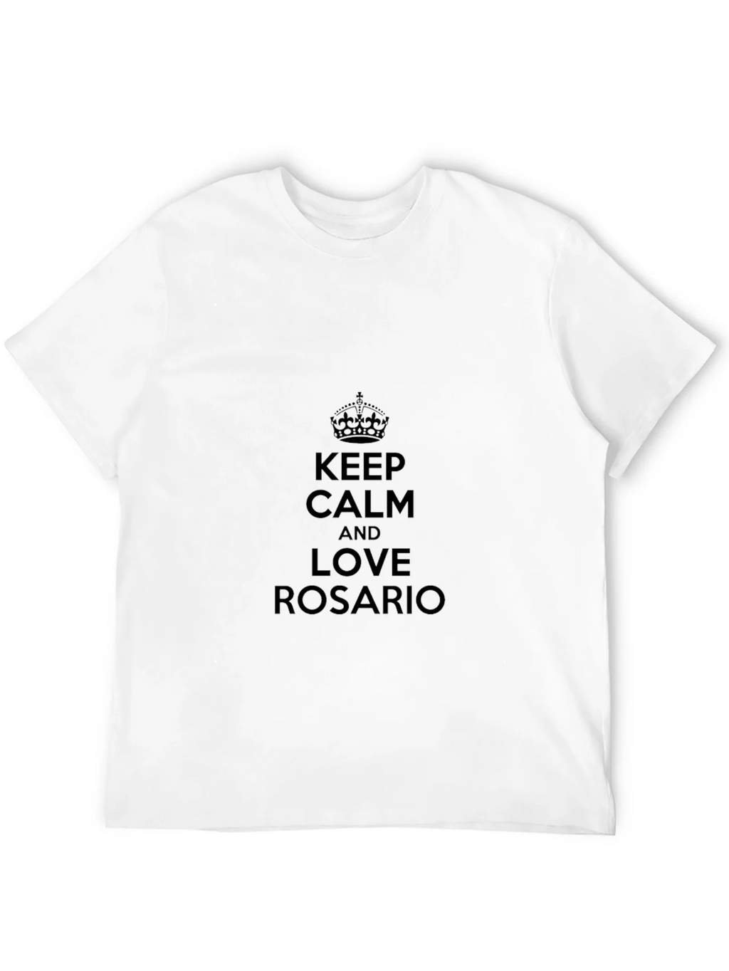 Keep Calm and Love Rosario Black T-Shirt product image 9
