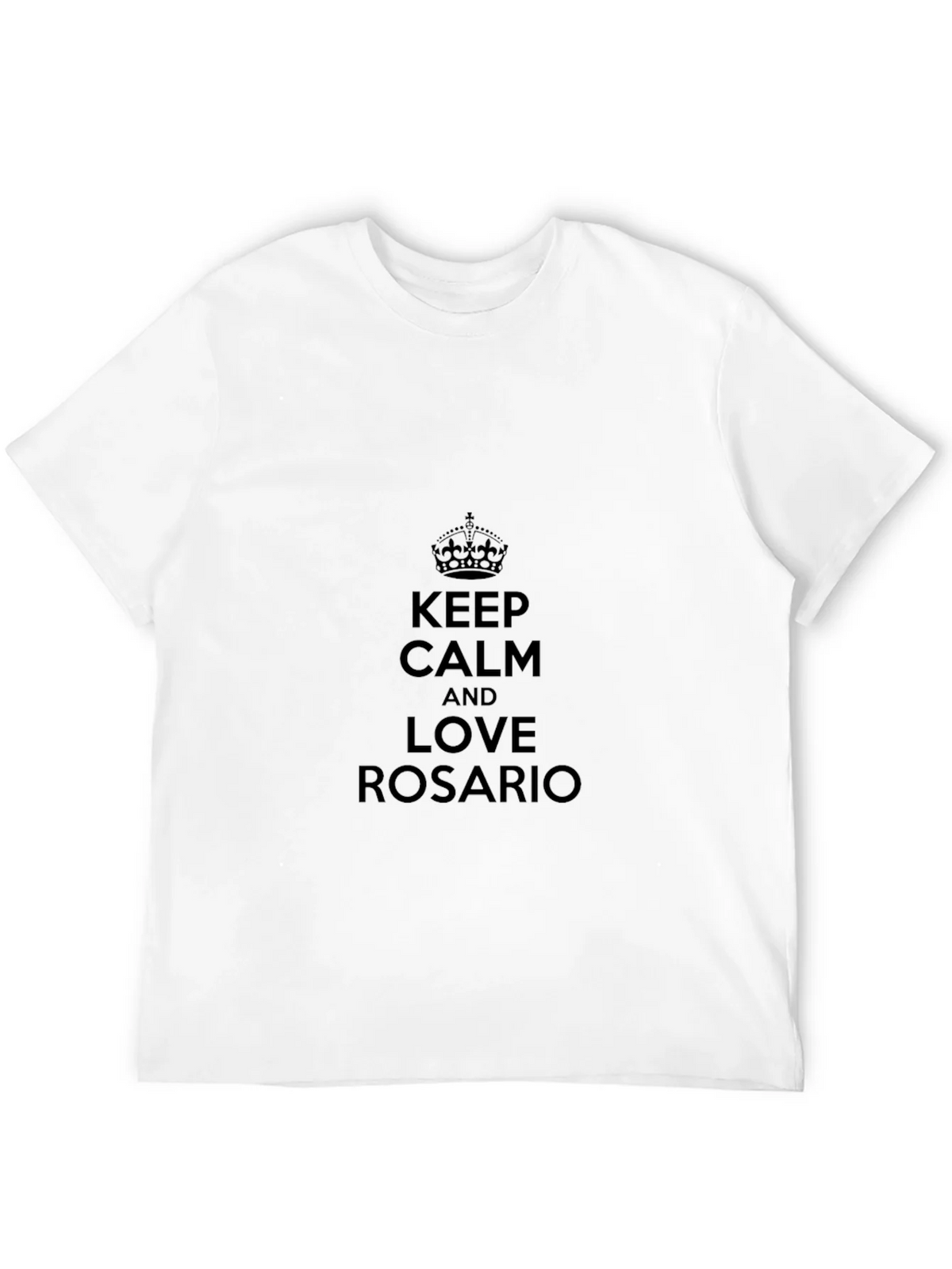 Keep Calm and Love Rosario Black T-Shirt product image 9