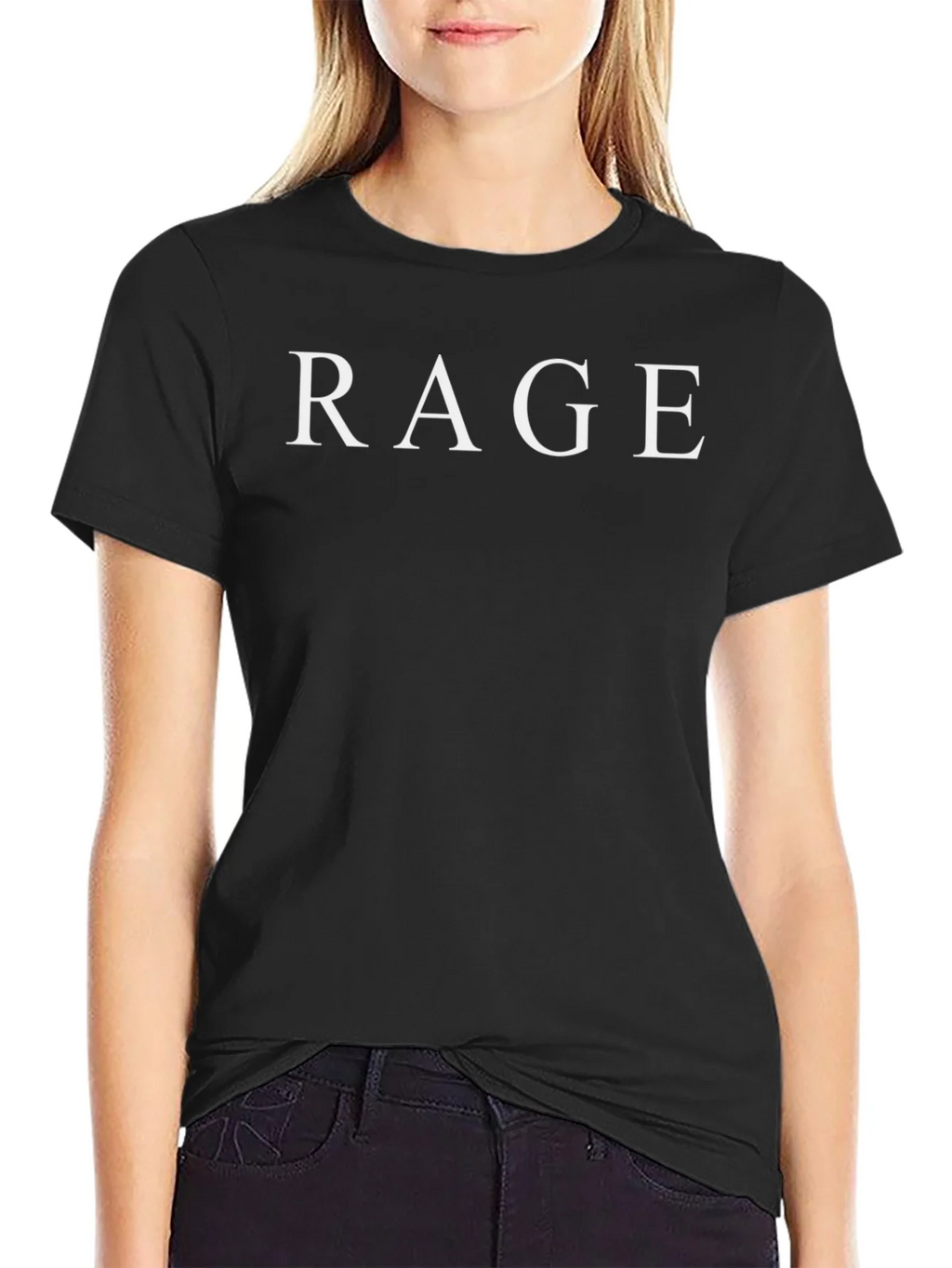 Rage Graphic Tee - Classic Black Cotton T-Shirt product image 2
